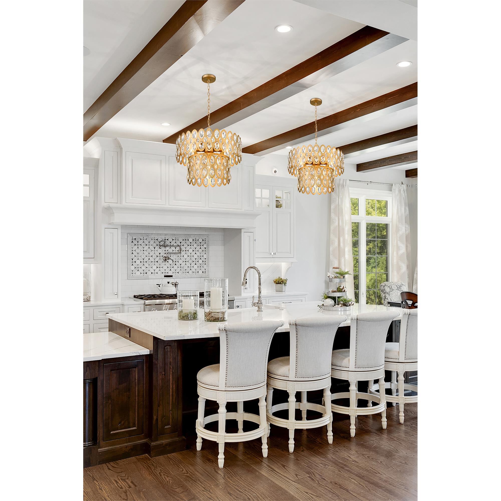Shown in Heirloom Brass finish