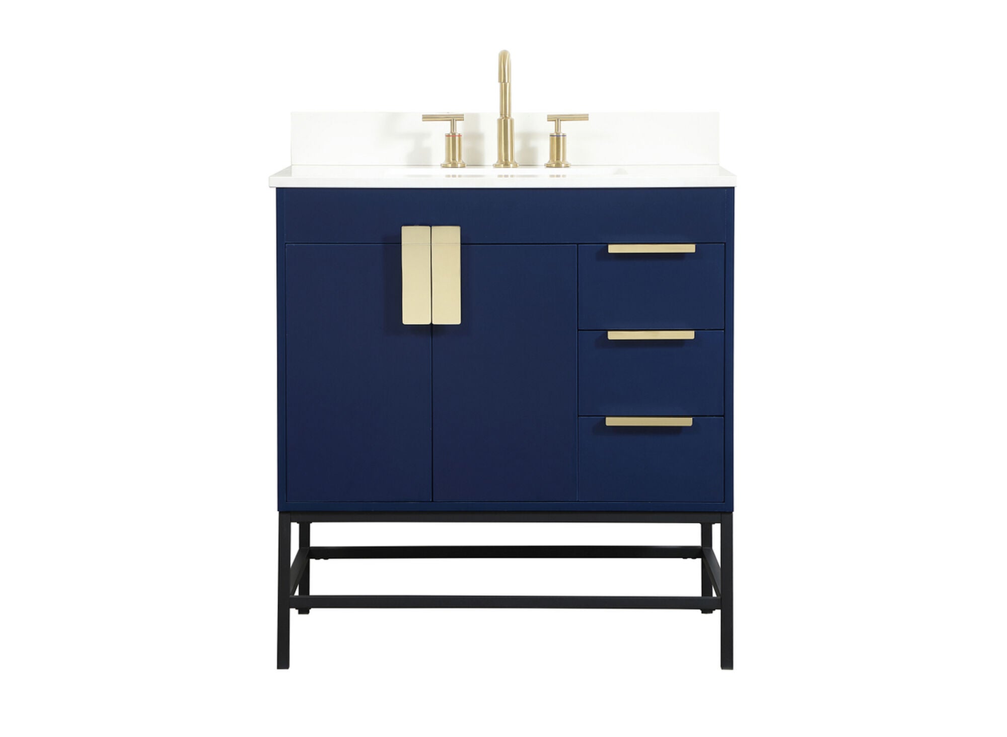 Shown in Blue finish
