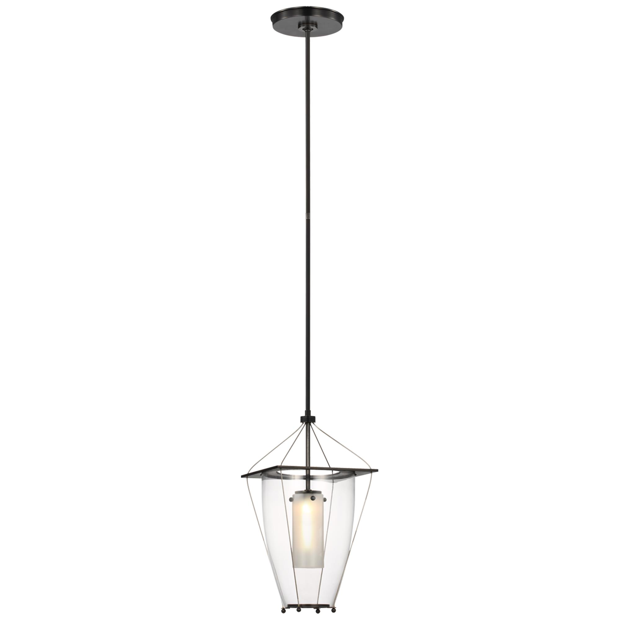 Shown in Bronze finish and Clear glass