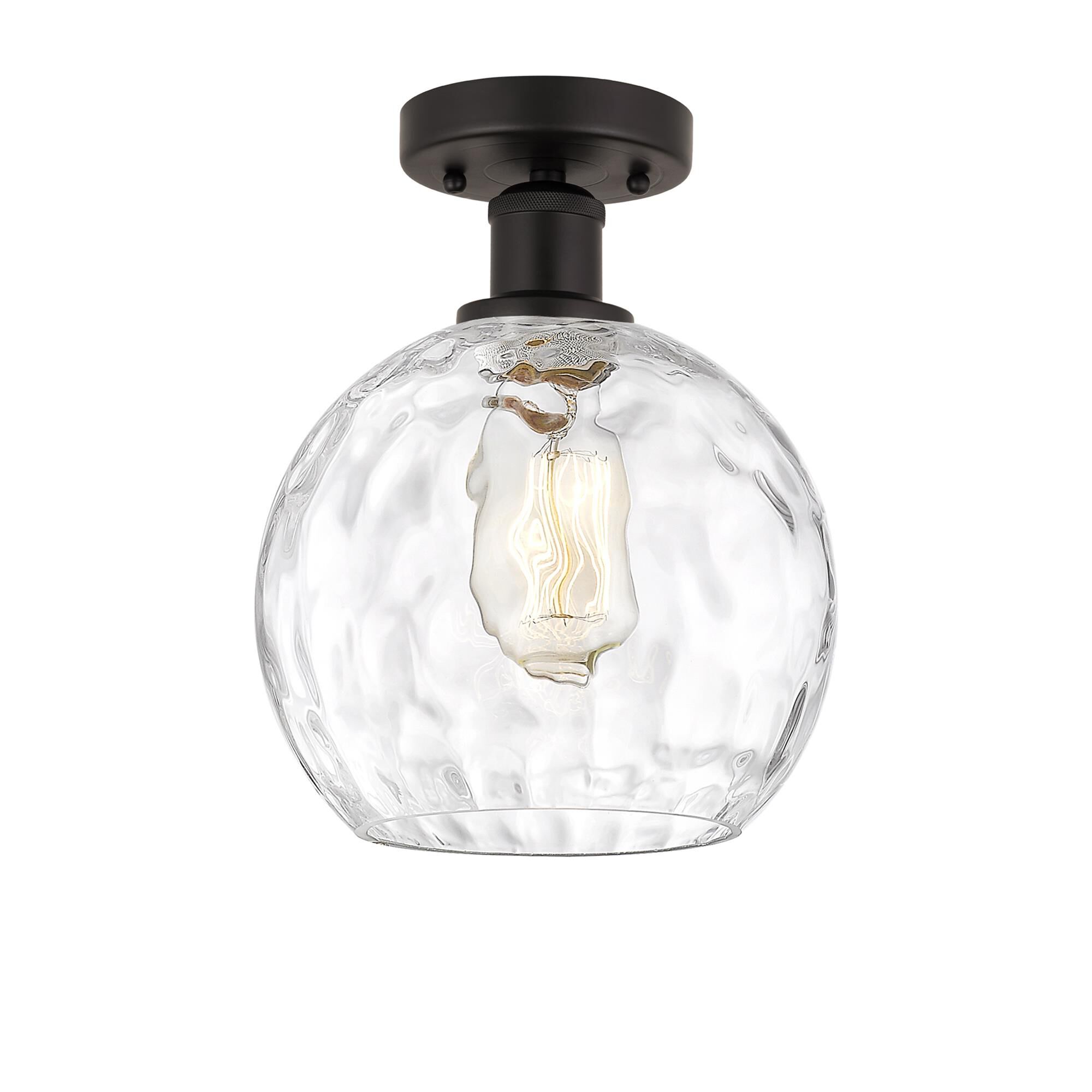 Shown in Oil Rubbed Bronze finish and Clear Water glass