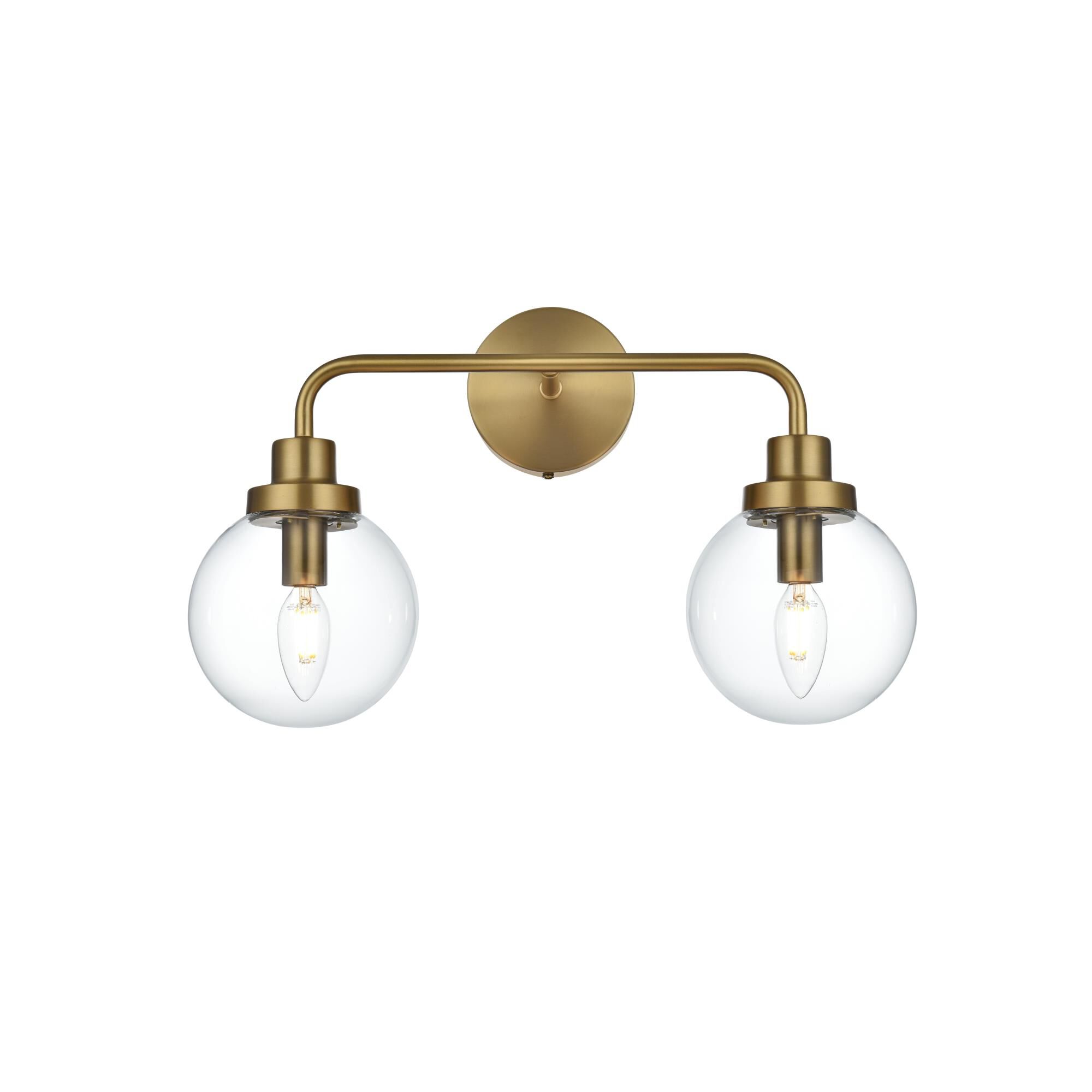 Shown in Satin Gold And Clear finish