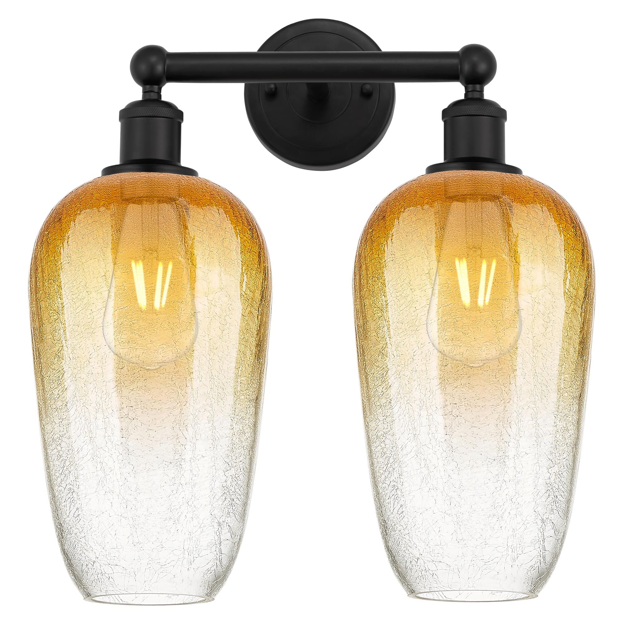 Shown in Matte Black finish and Amber glass