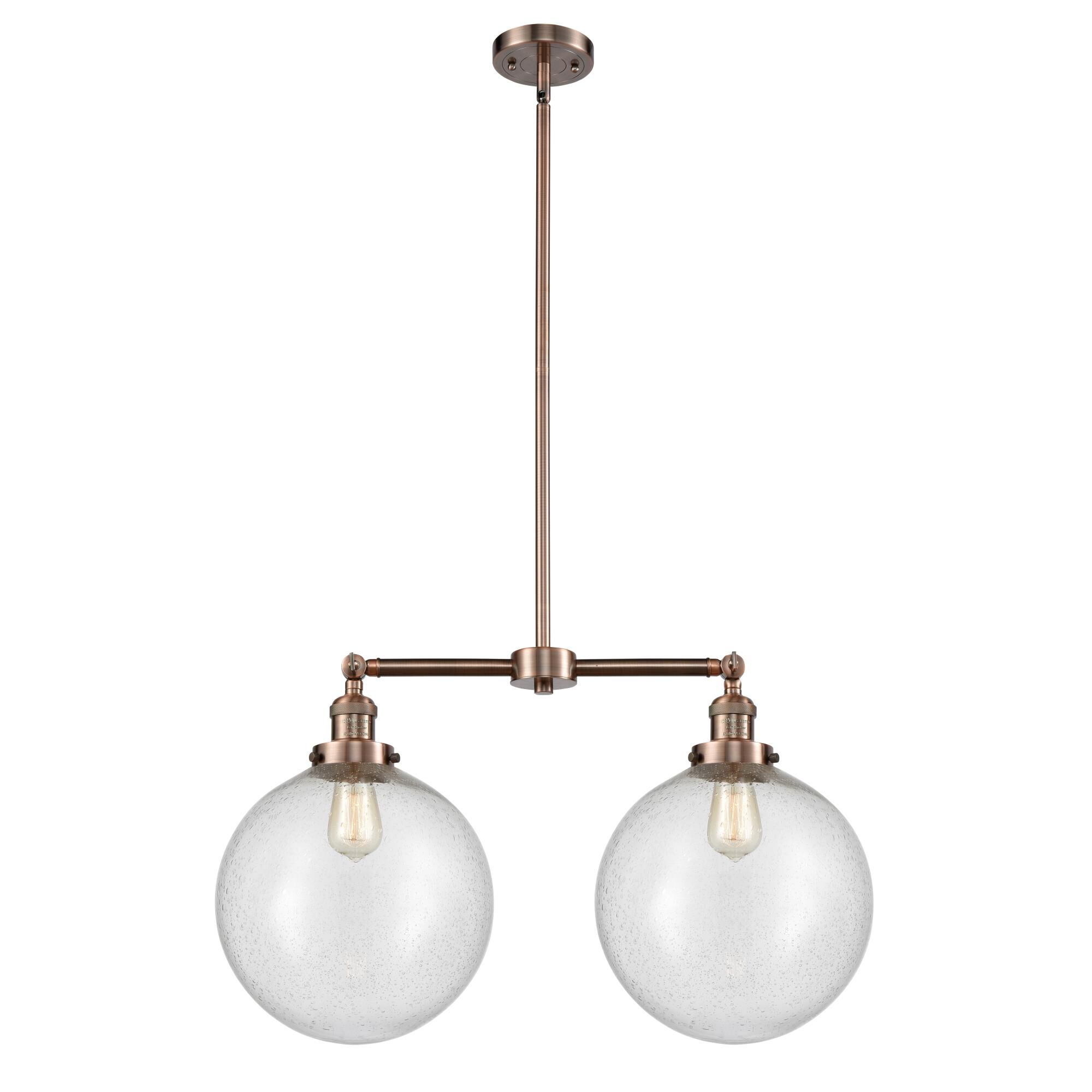 Bruno Marashlian XX-Large Beacon 27 Inch 2 Light Linear Suspension Light by Innovations Lighting