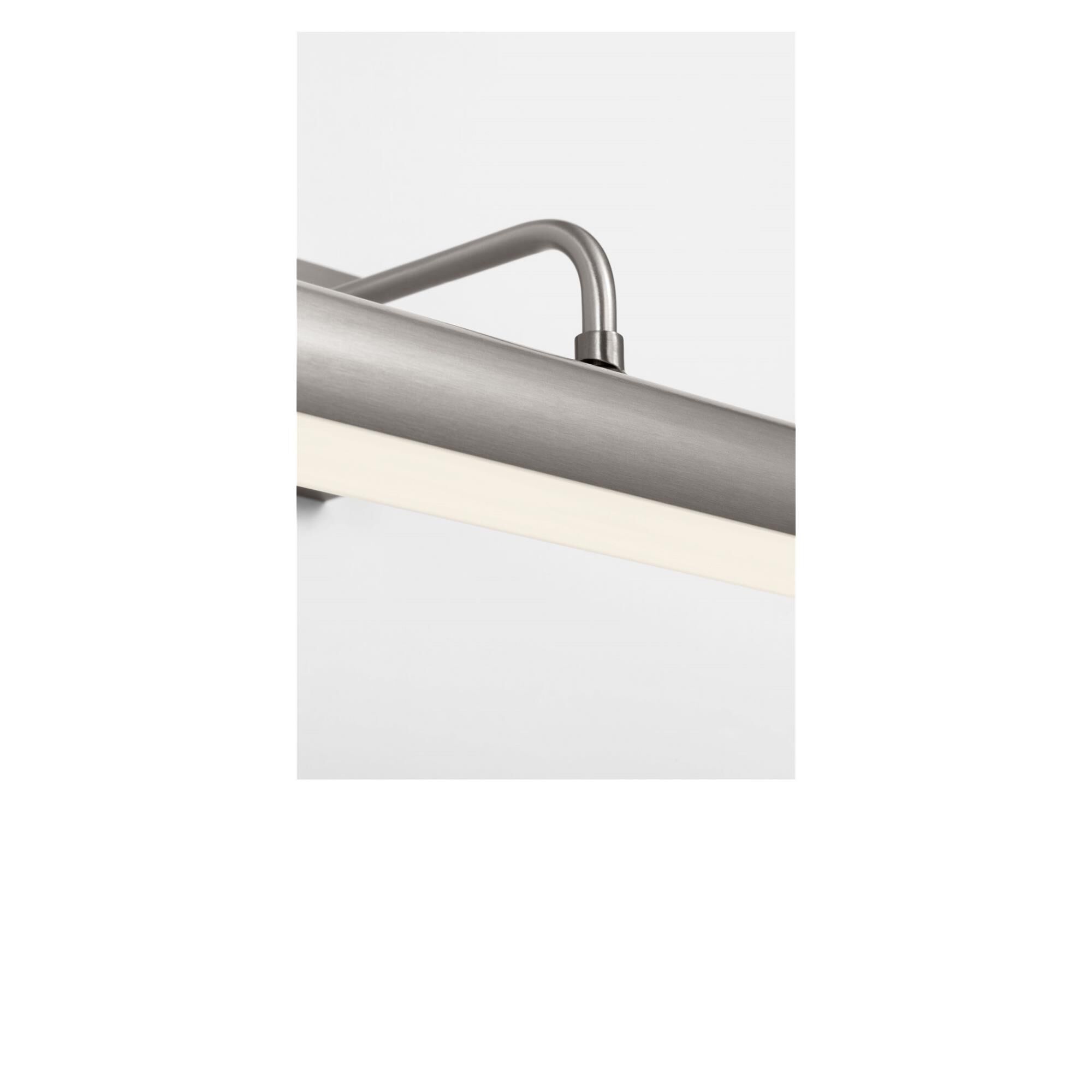 Shown in Brushed Nickel finish and White Acrylic Diffuser shade