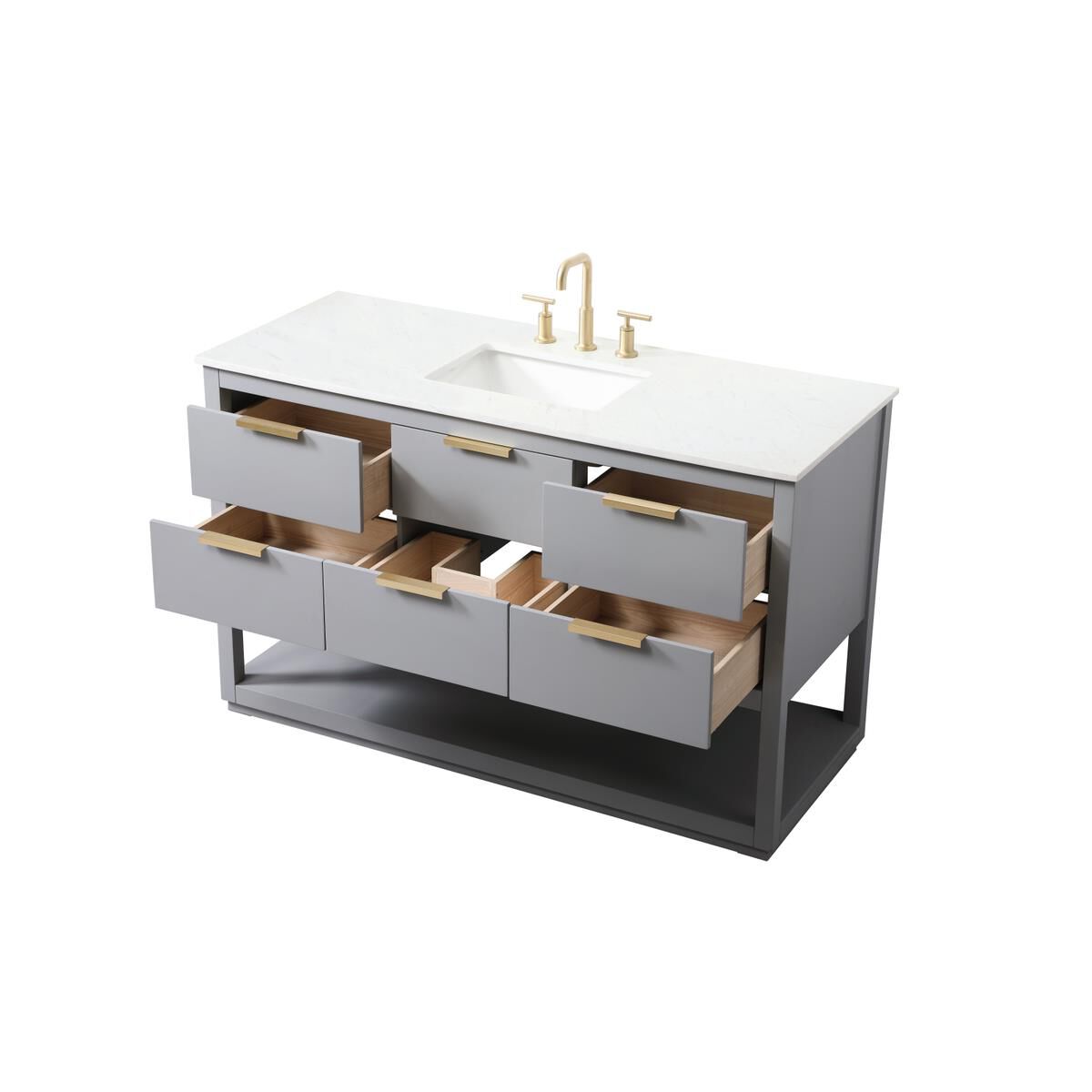 Larkin 54 Inch Bath Vanity by Elegant Decor