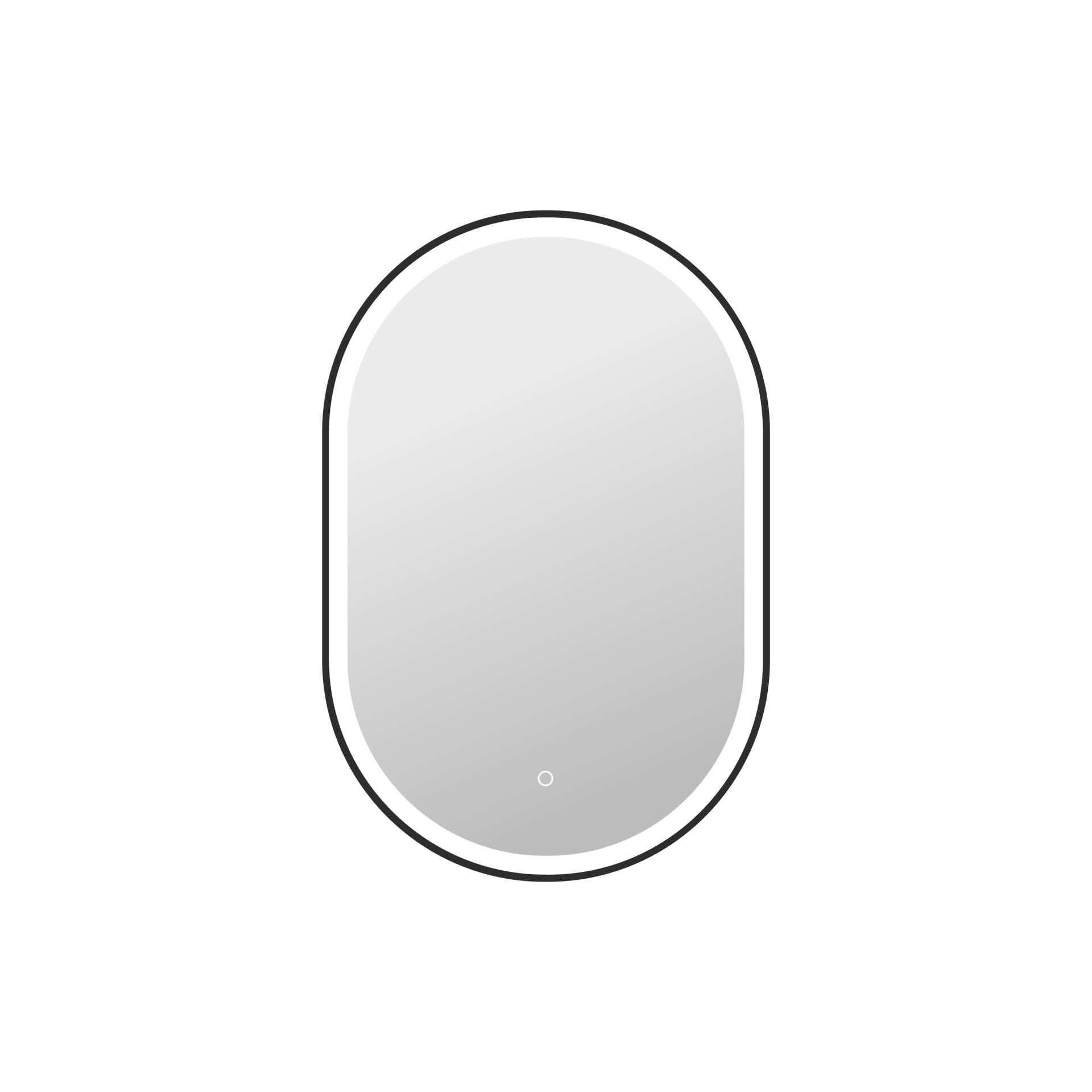 Harmoni 36 Inch Oval LED Lighted Mirror by Elegant Decor