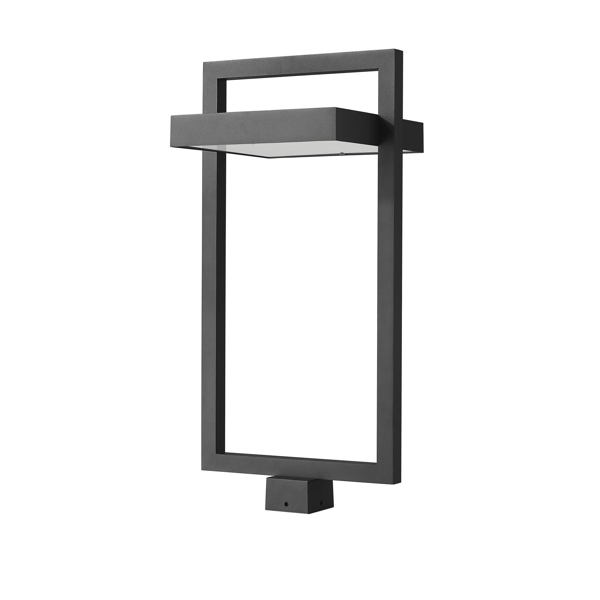 Shown in Black finish and Glass shade