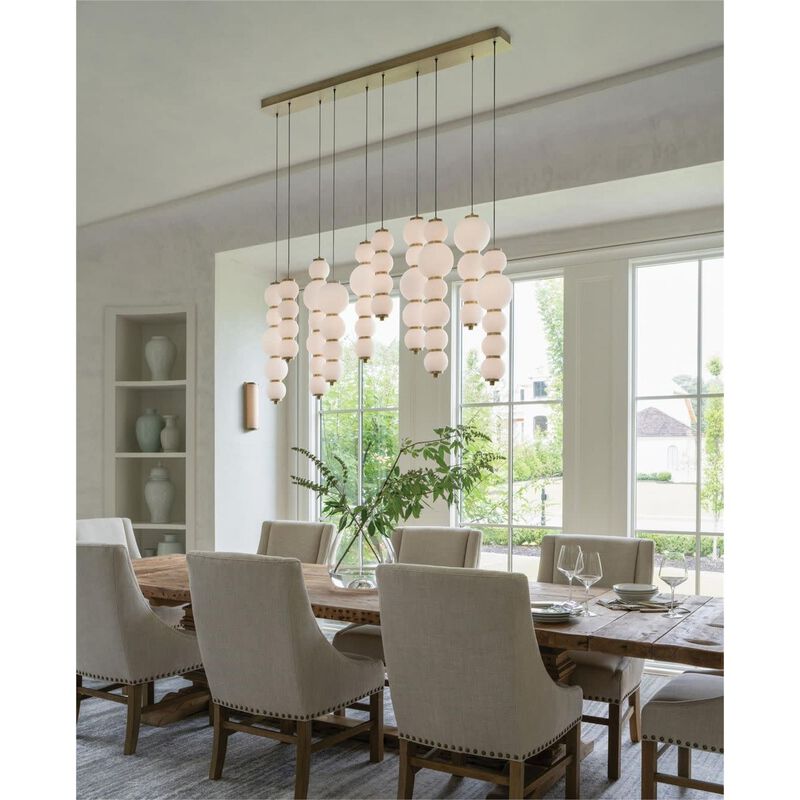 Trigo Medium Linear Chandelier by Hinkley