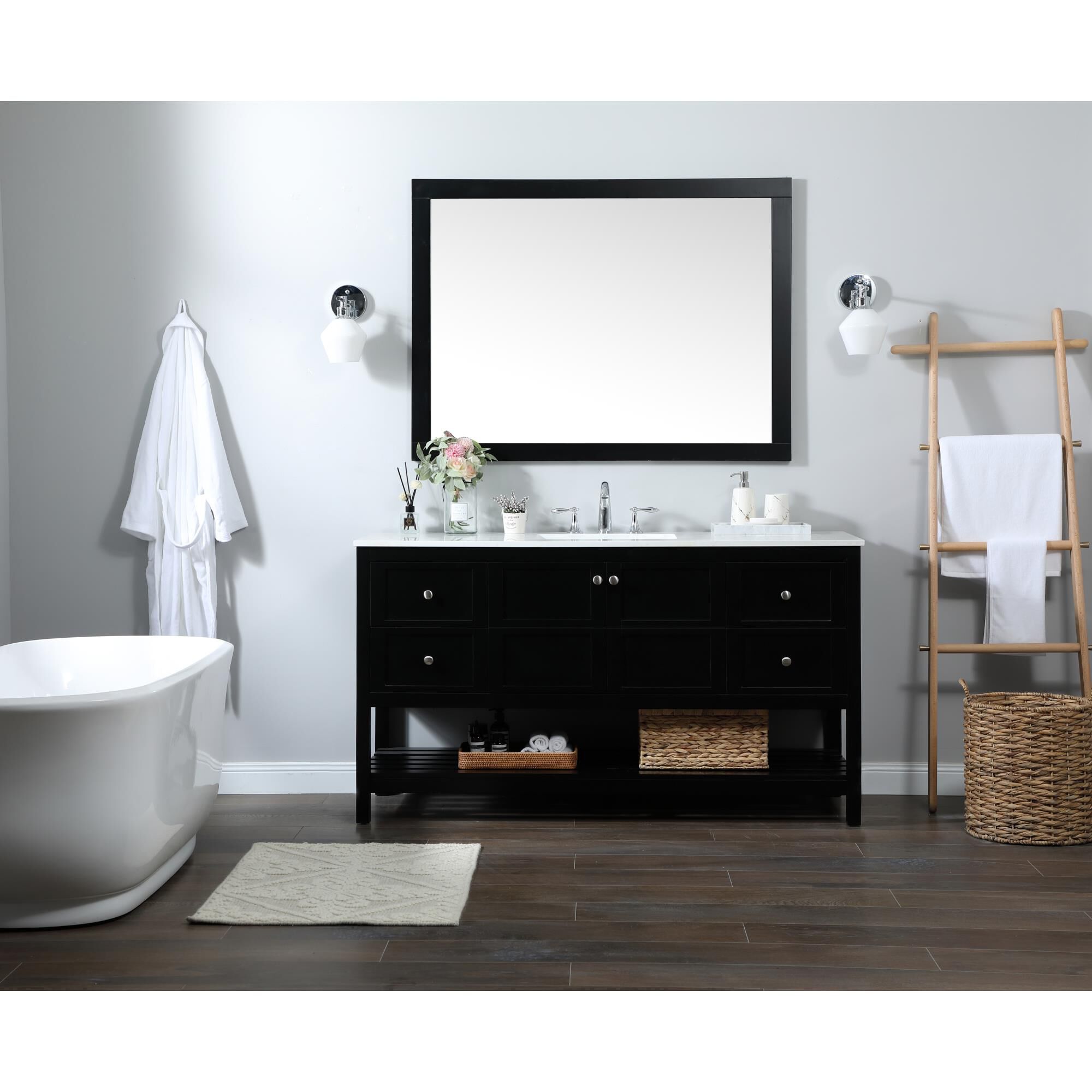 Shown in Black finish