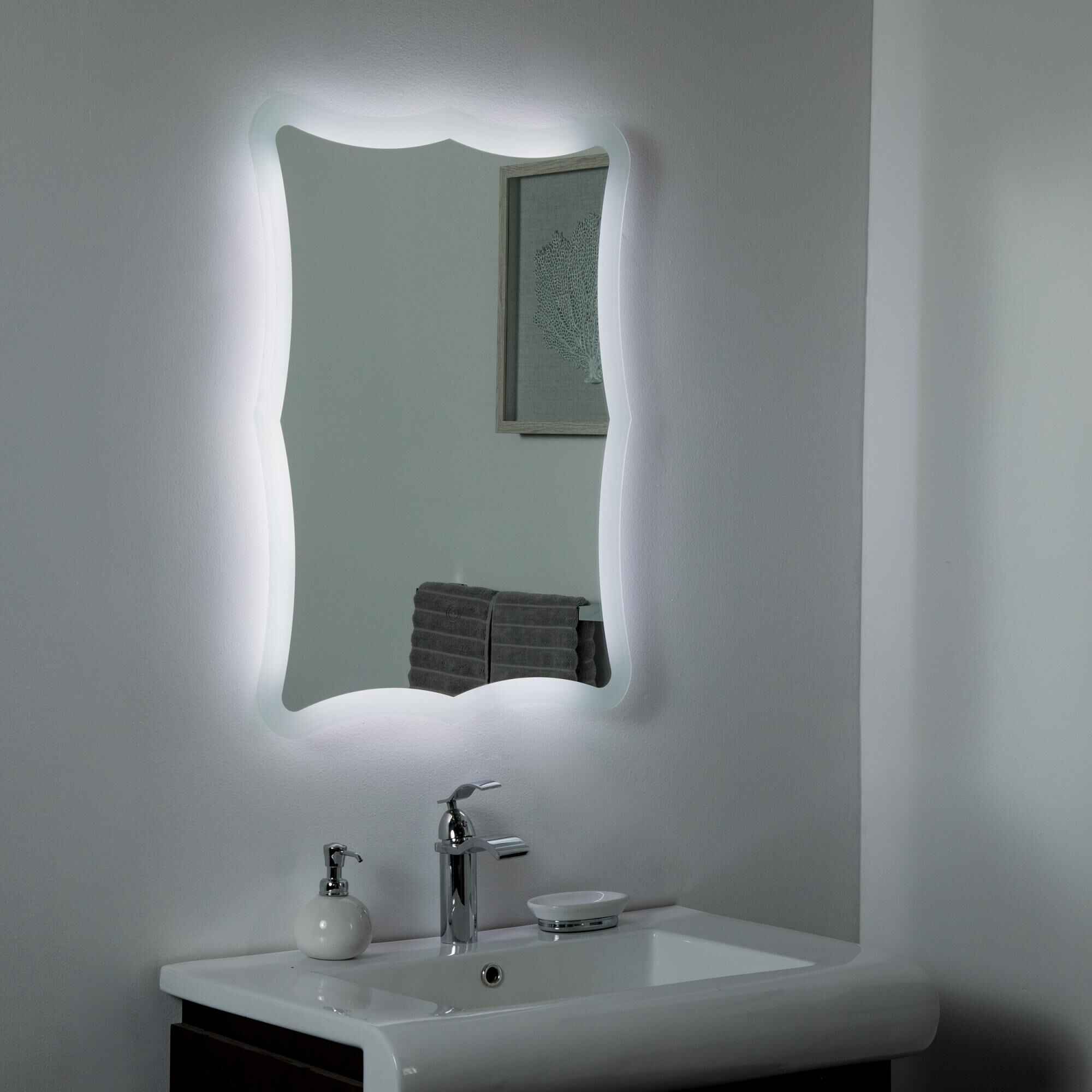 Luka LED Lighted Mirrors by Decor Wonderland