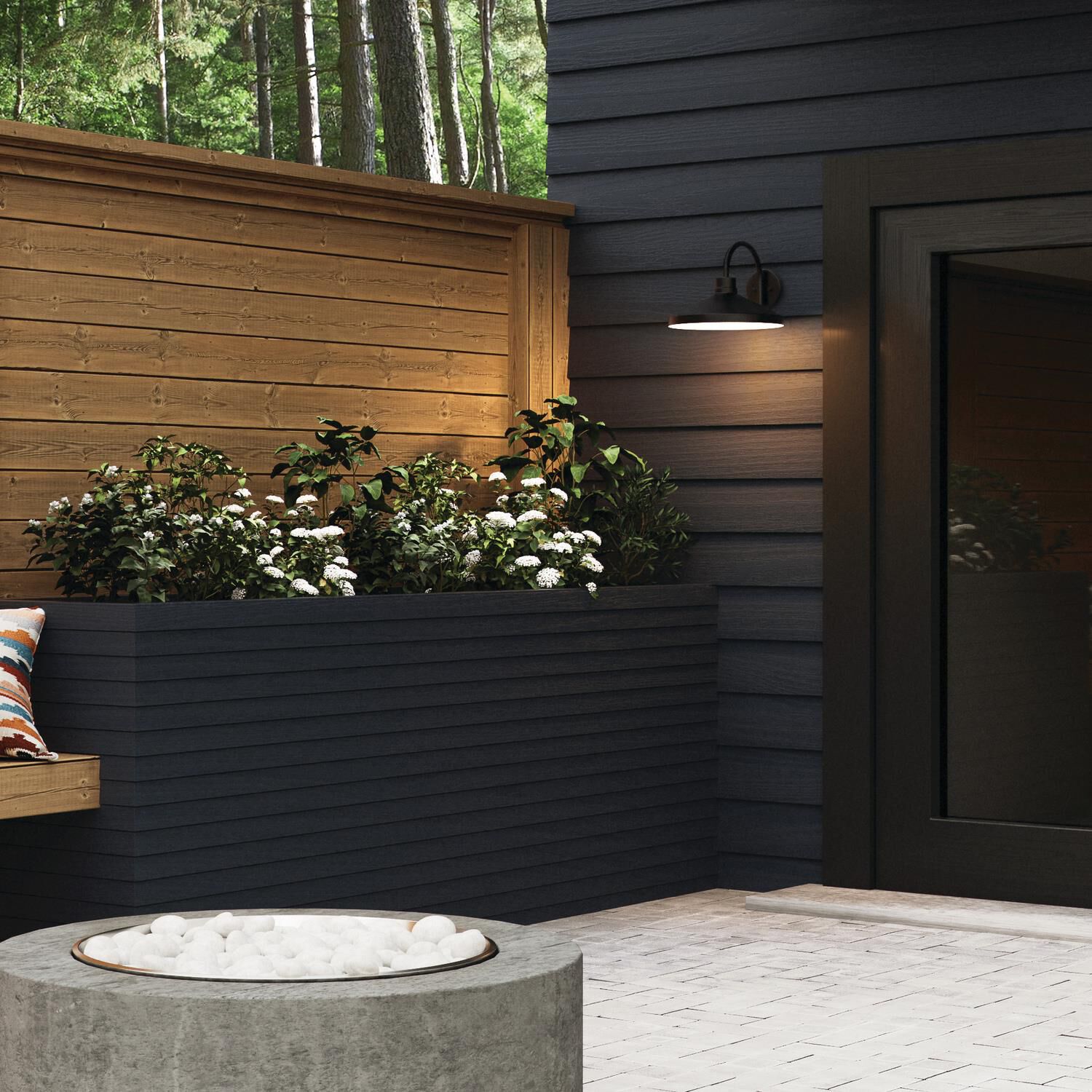 Shown in Black finish and Metal with White Interior shade