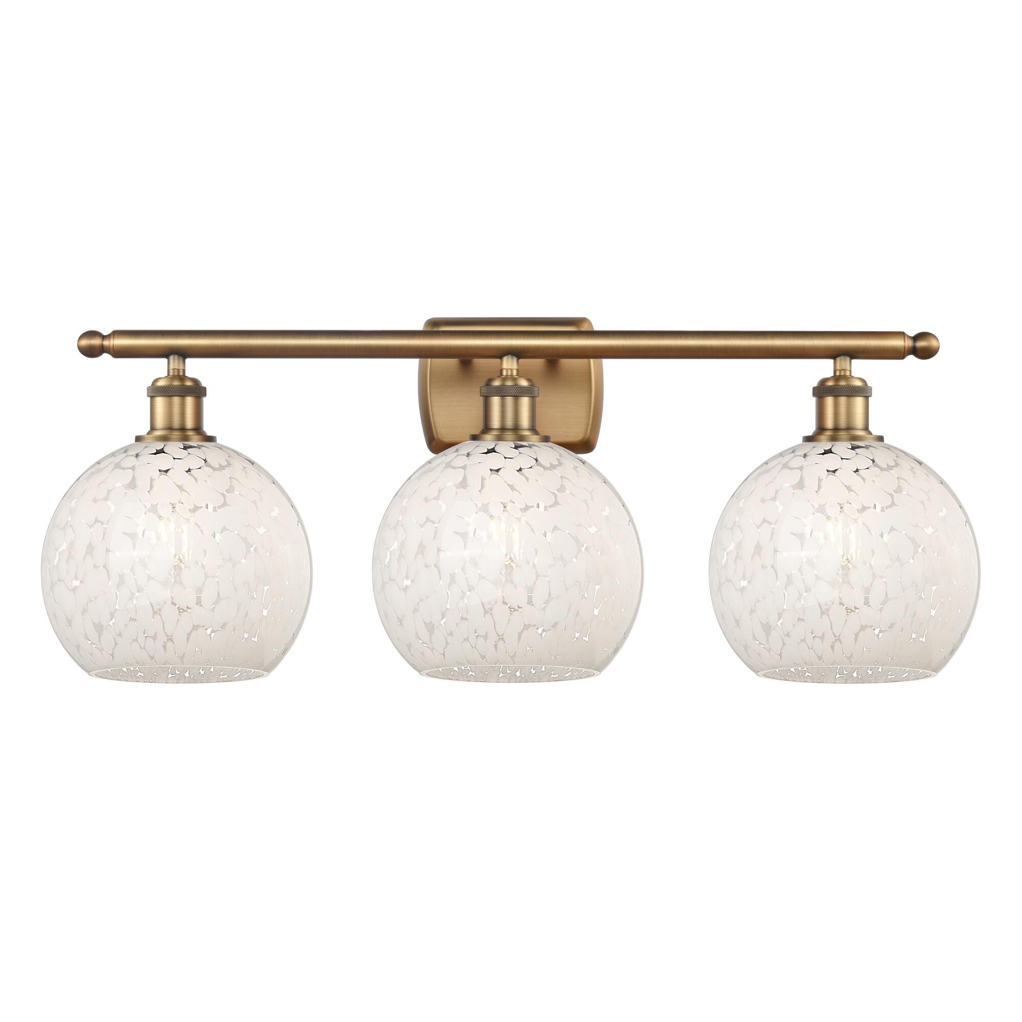 Bruno Marashlian White Mouchette 28 Inch Bath Vanity Light by Innovations Lighting