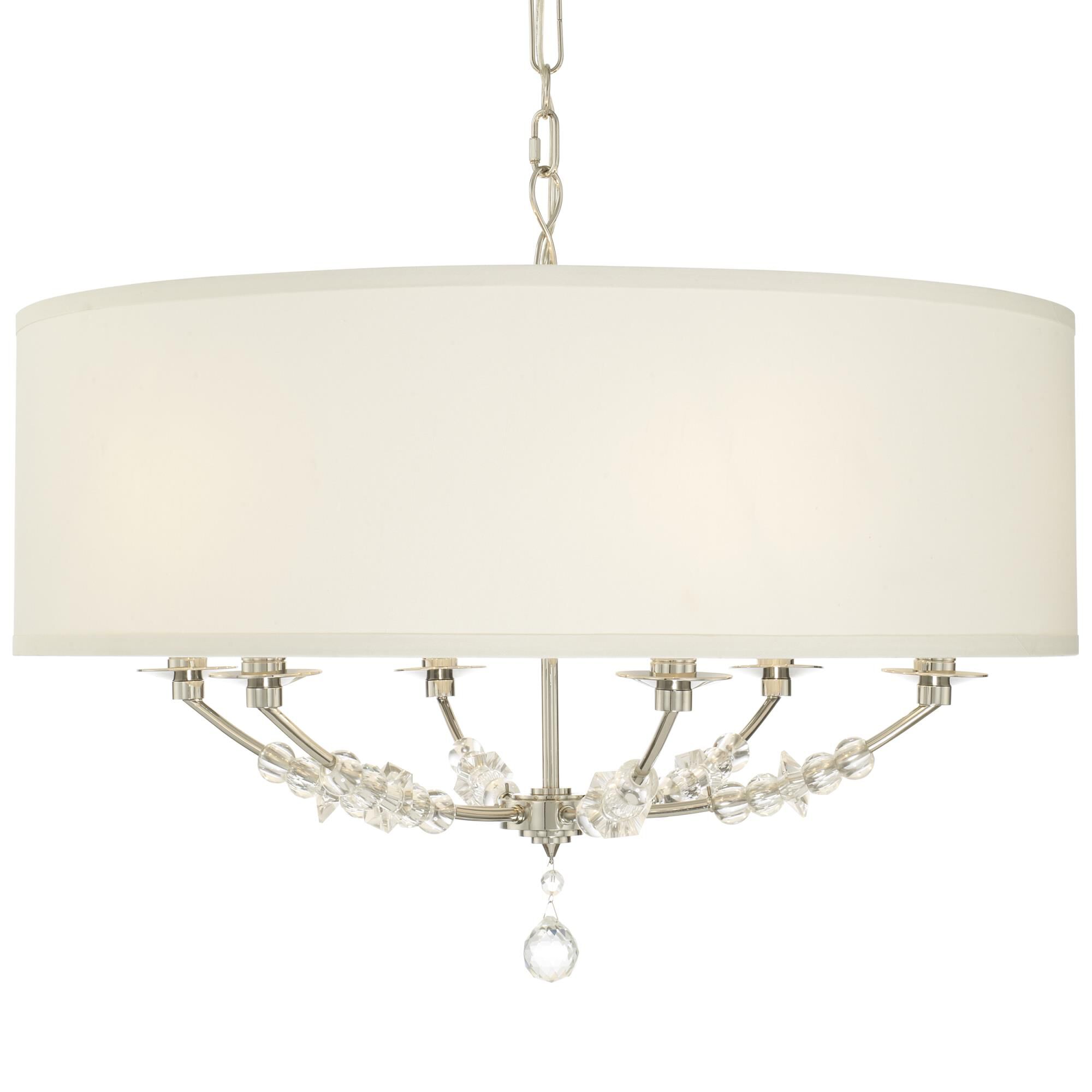 Mirage 30 Inch 6 Light Chandelier by Crystorama