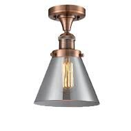 Shown in Antique Copper finish and Smoked glass