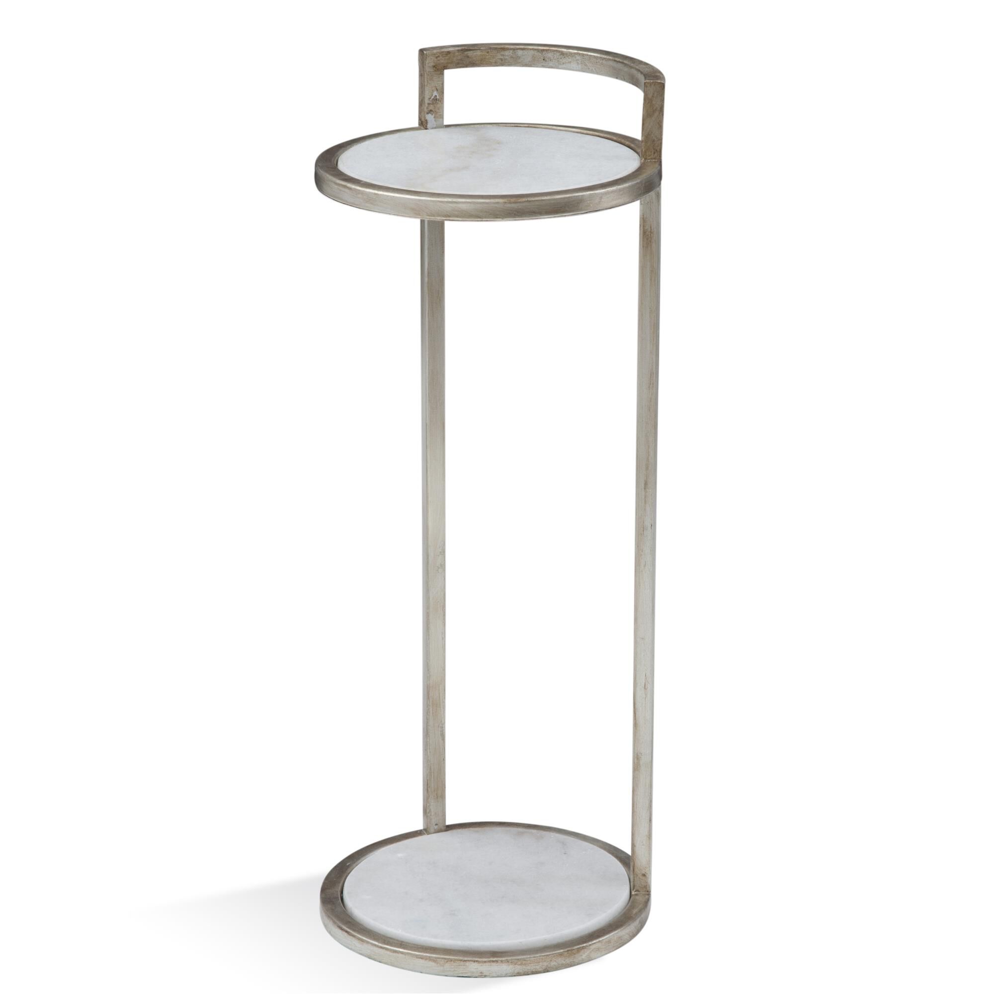 Shown in Silver Leaf/                                  White Marble finish