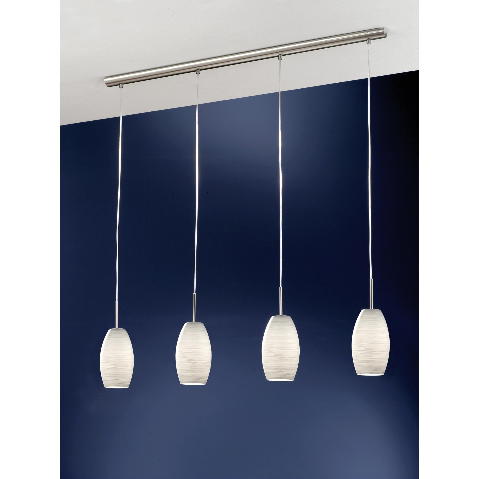 Eglo Batista 1 39 Inch 4 Light Linear Suspension Light by Eglo Lighting