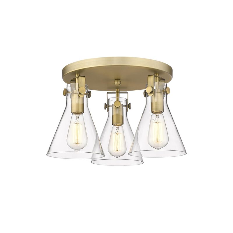 Bruno Marashlian Newton Cone 19 Inch 3 Light Flush Mount by Innovations Lighting