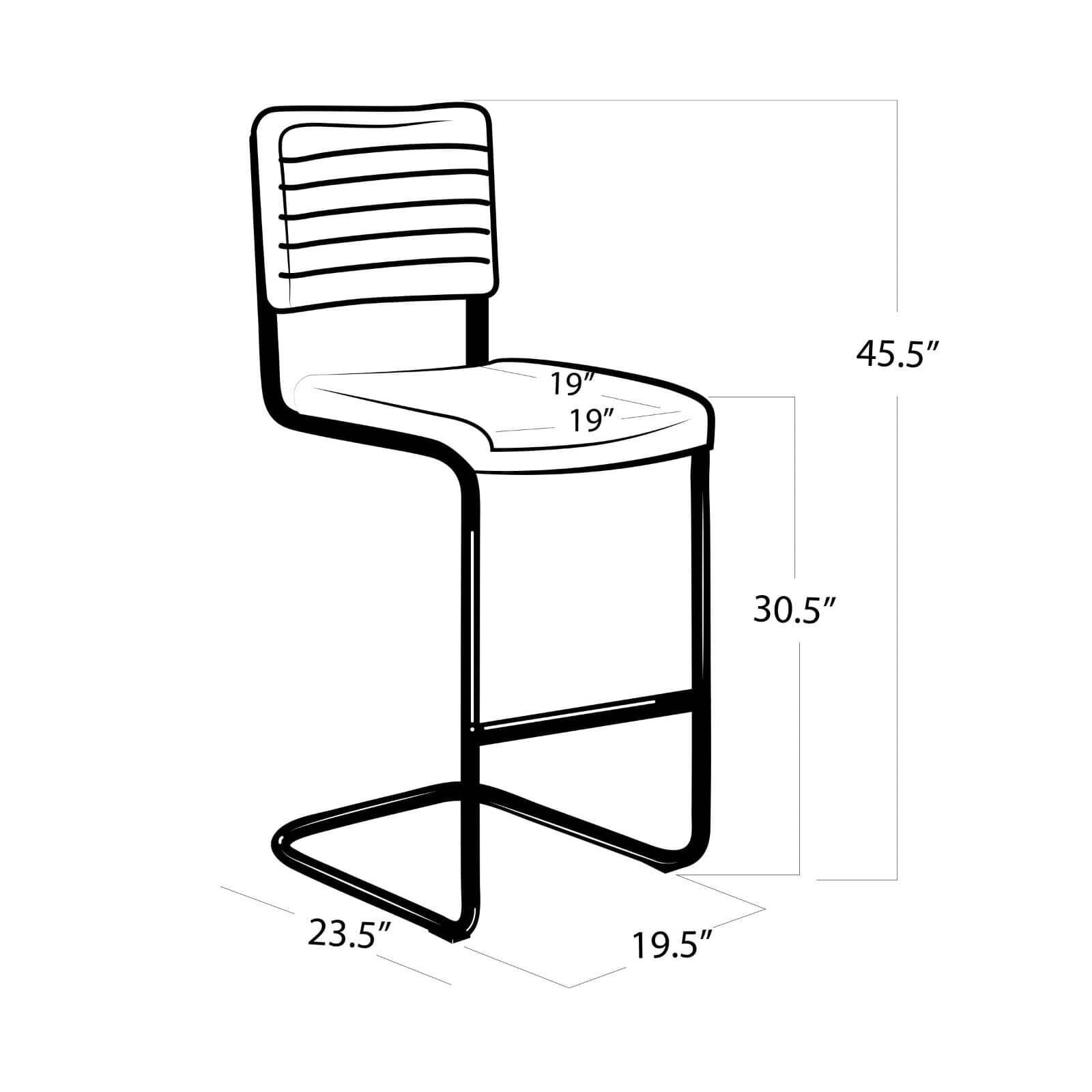 Dylan 46 Inch Stool by Regina Andrew