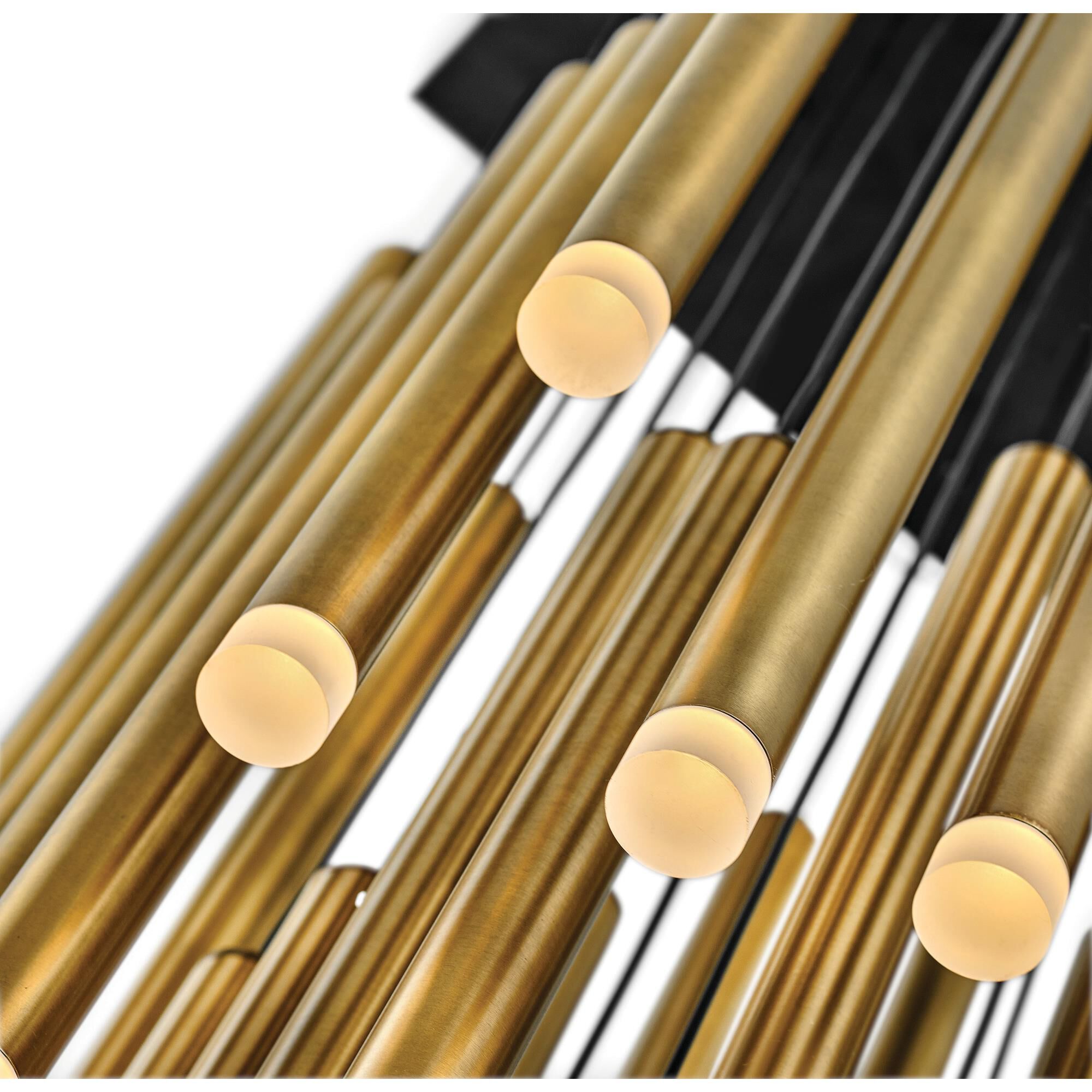 Shown in Heritage Brass finish and Black* accent