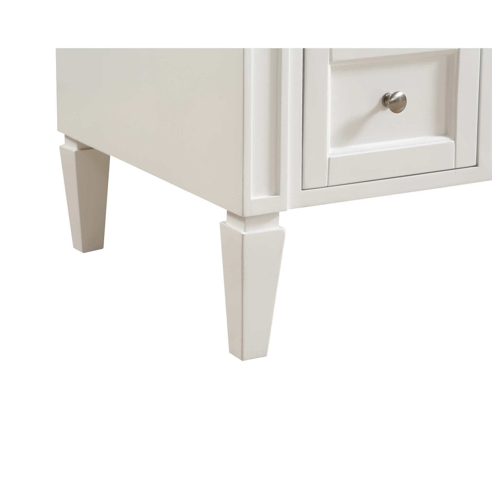 Shown in White finish