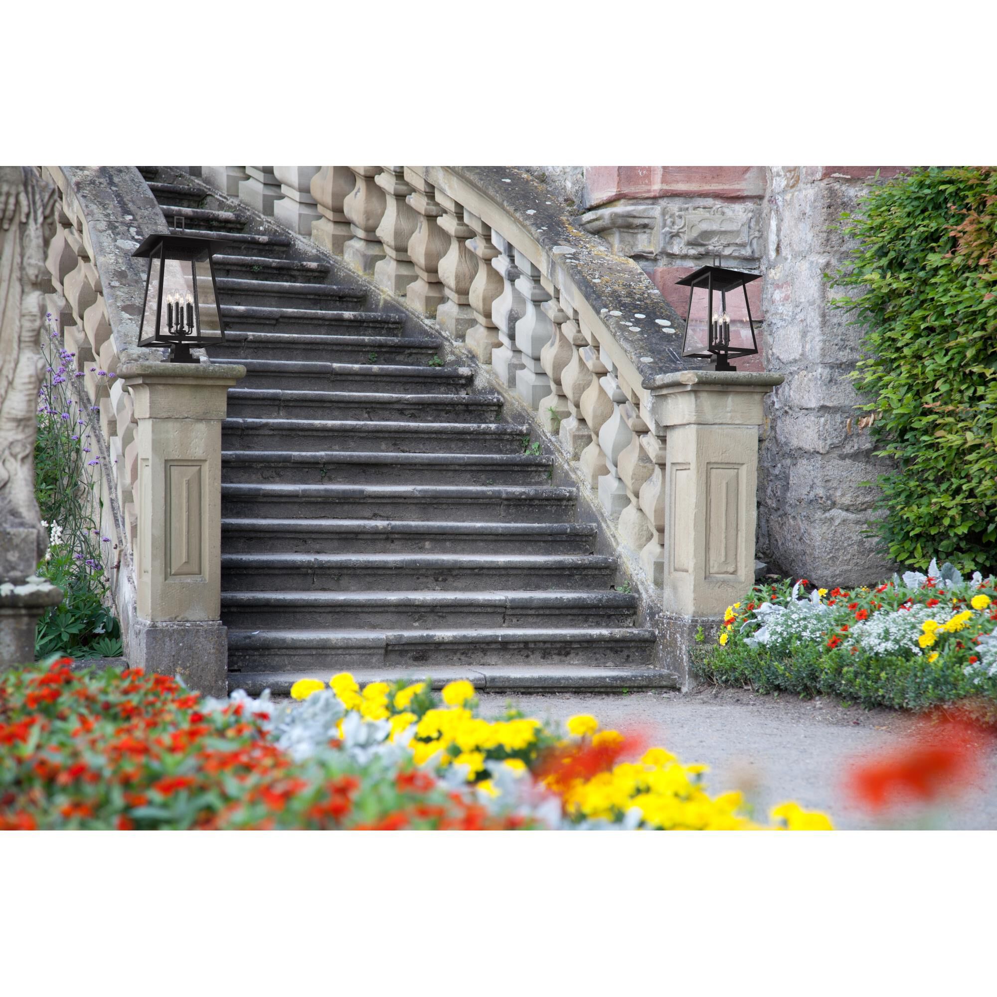 Shown in Black finish and Clear Seedy glass and Clear Seedy shade