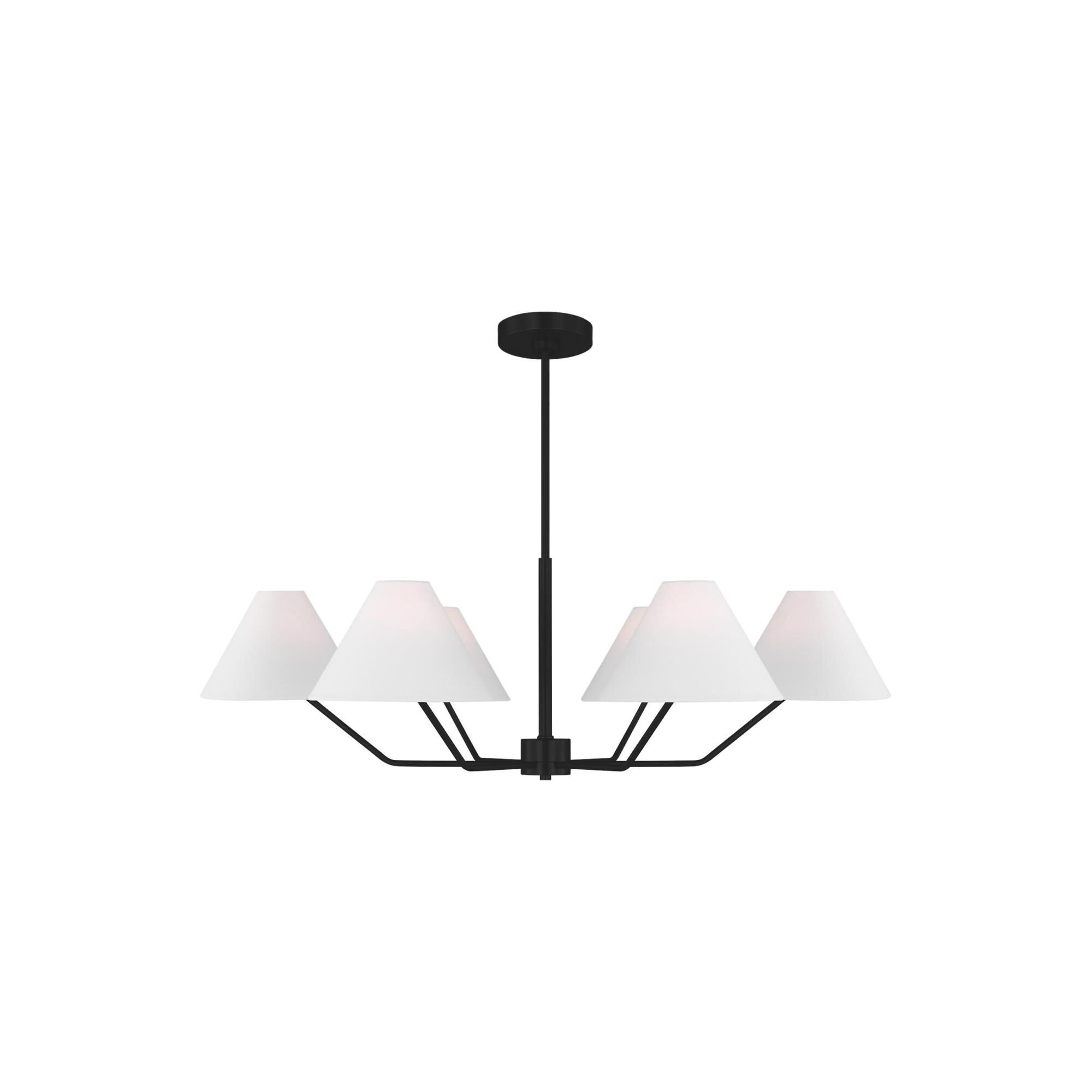 Drew & Jonathan Burke 38 Inch 6 Light Chandelier by Visual Comfort Studio Collection