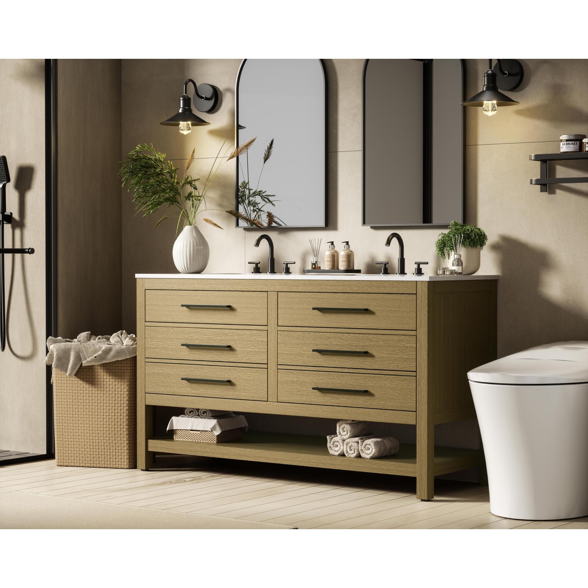 Shown in Honey Brown finish