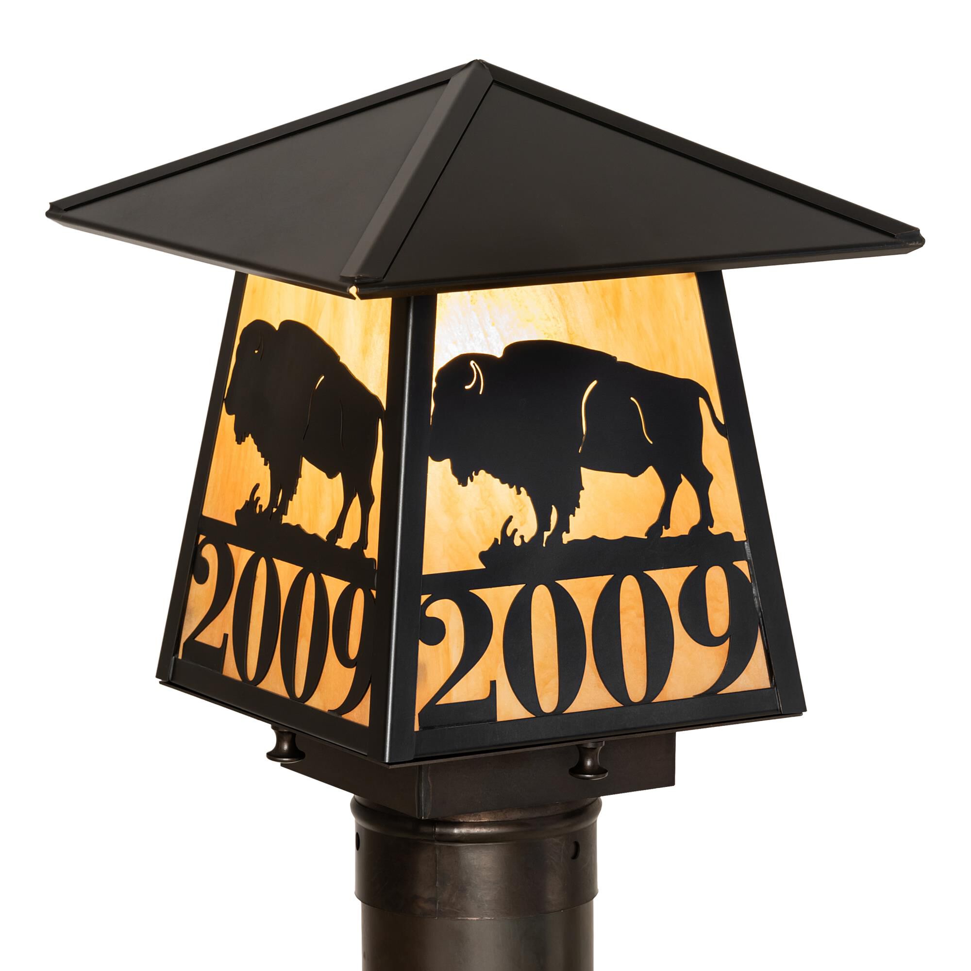 Meyda Lighting Personalized 9 Inch Tall Outdoor Post Lamp