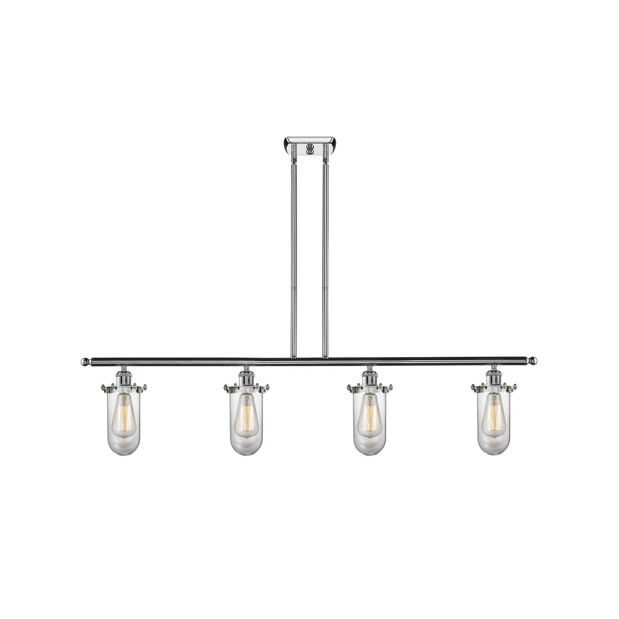 Shown in Polished Chrome finish and Clear glass