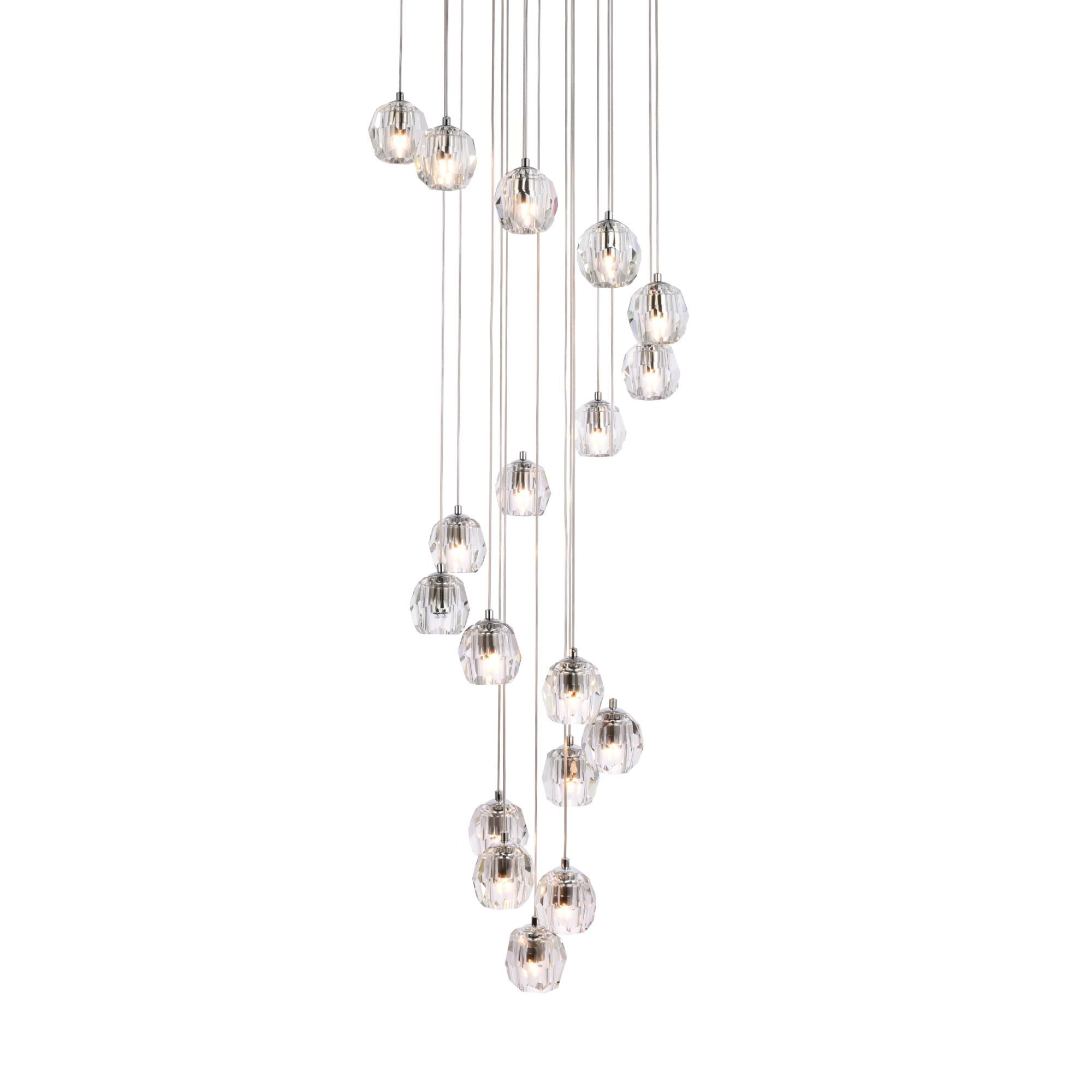 Eren 19 Inch 18 Light LED Multi Light Pendant by Elegant Lighting - Clearance