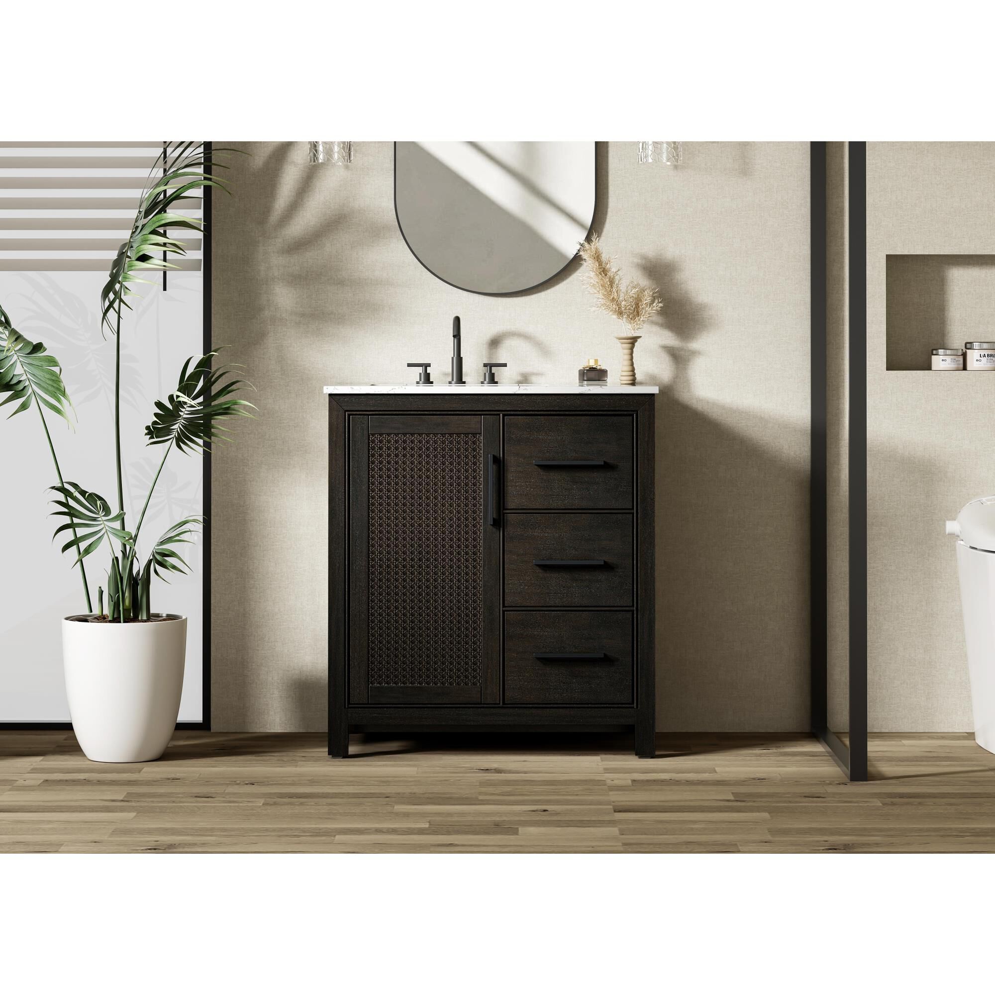 Alina 32 Inch Bath Vanity by Elegant Dcor