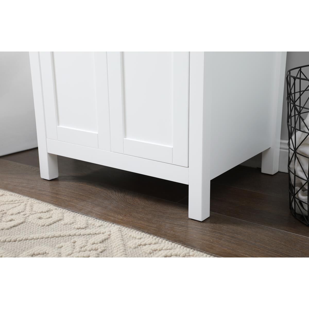 Shown in White finish