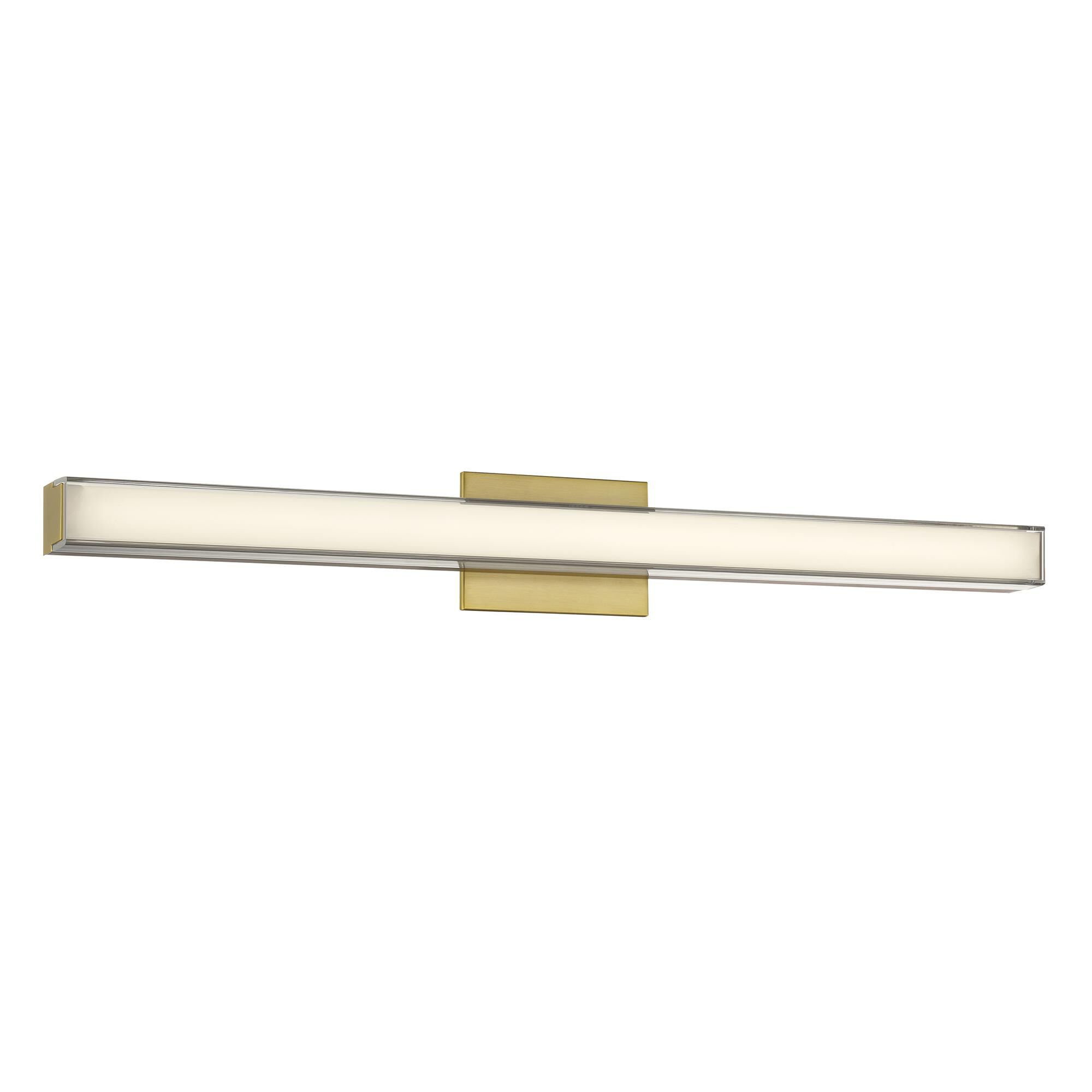 Shown in Ashen Brass finish and Clear glass and Acrylic shade