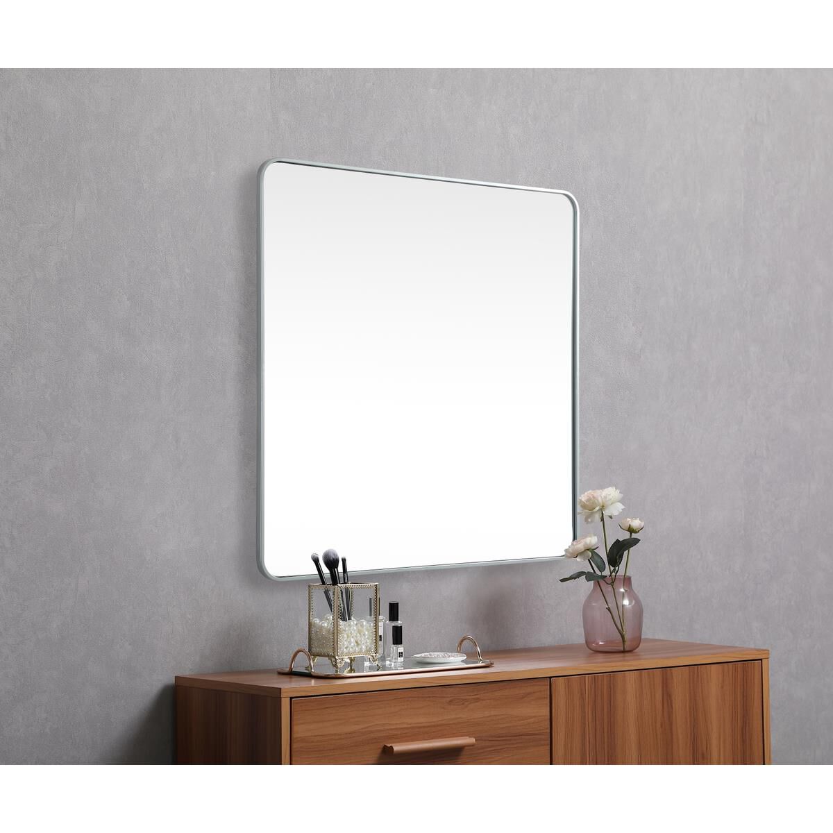 Evermore 42 Inch Bathroom Mirror by Elegant Decor
