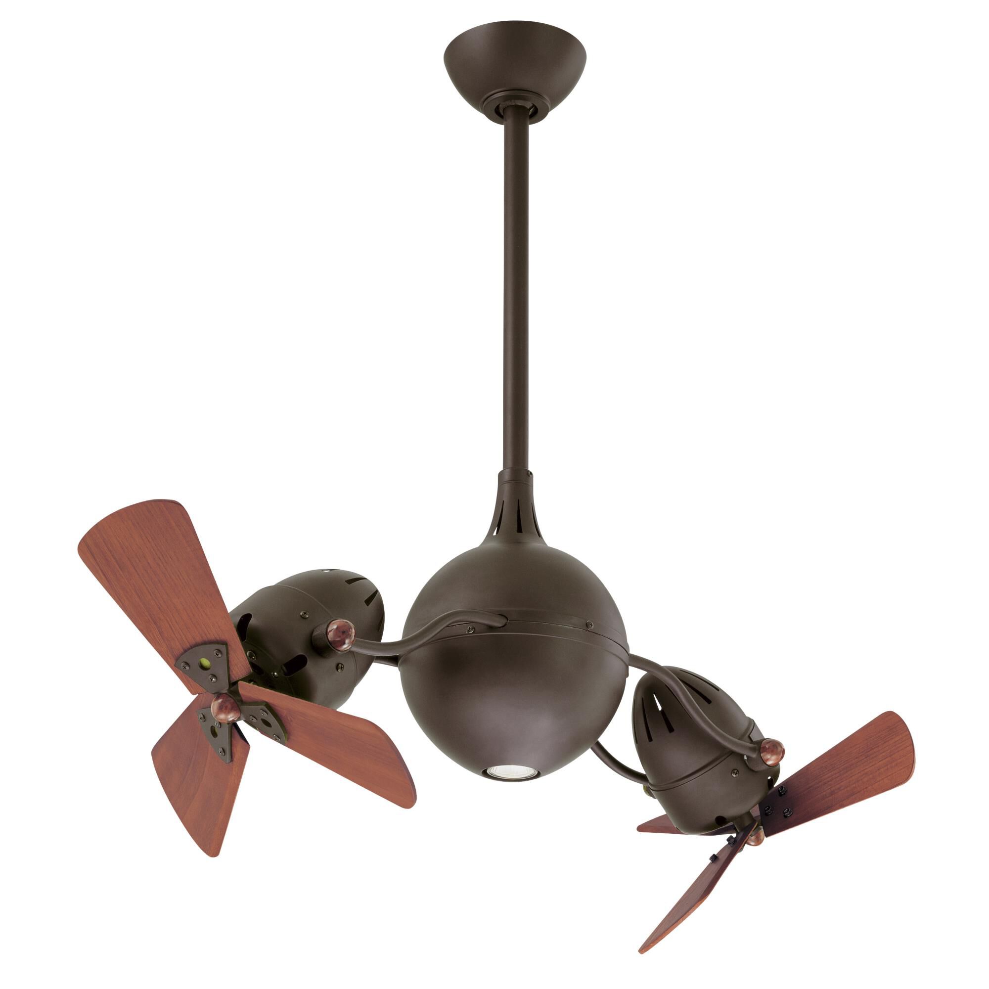 Acqua 13 Inch Multi Head Ceiling Fan with Light Kit by Matthews Fan Company