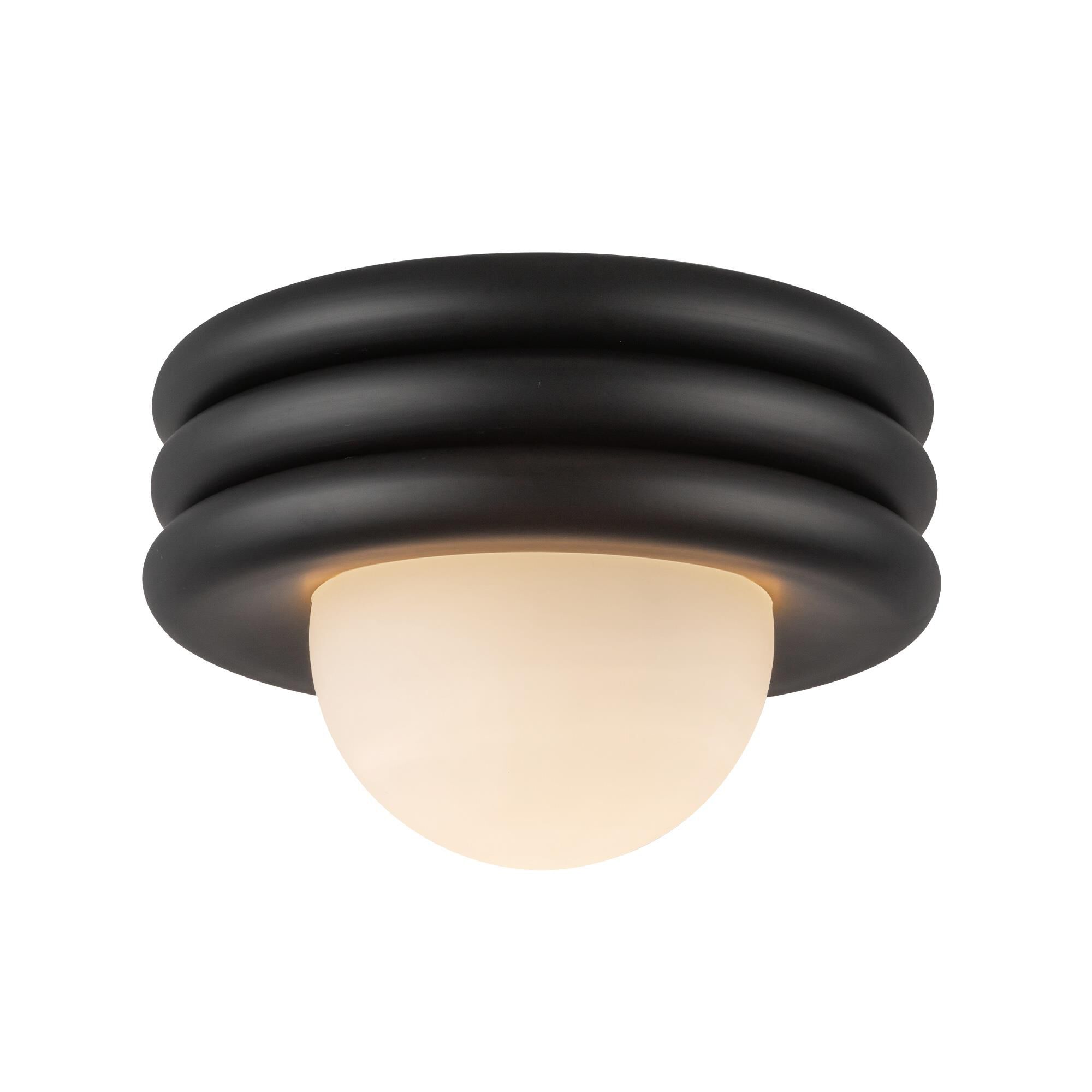 Shown in Matte Black finish and Opal glass