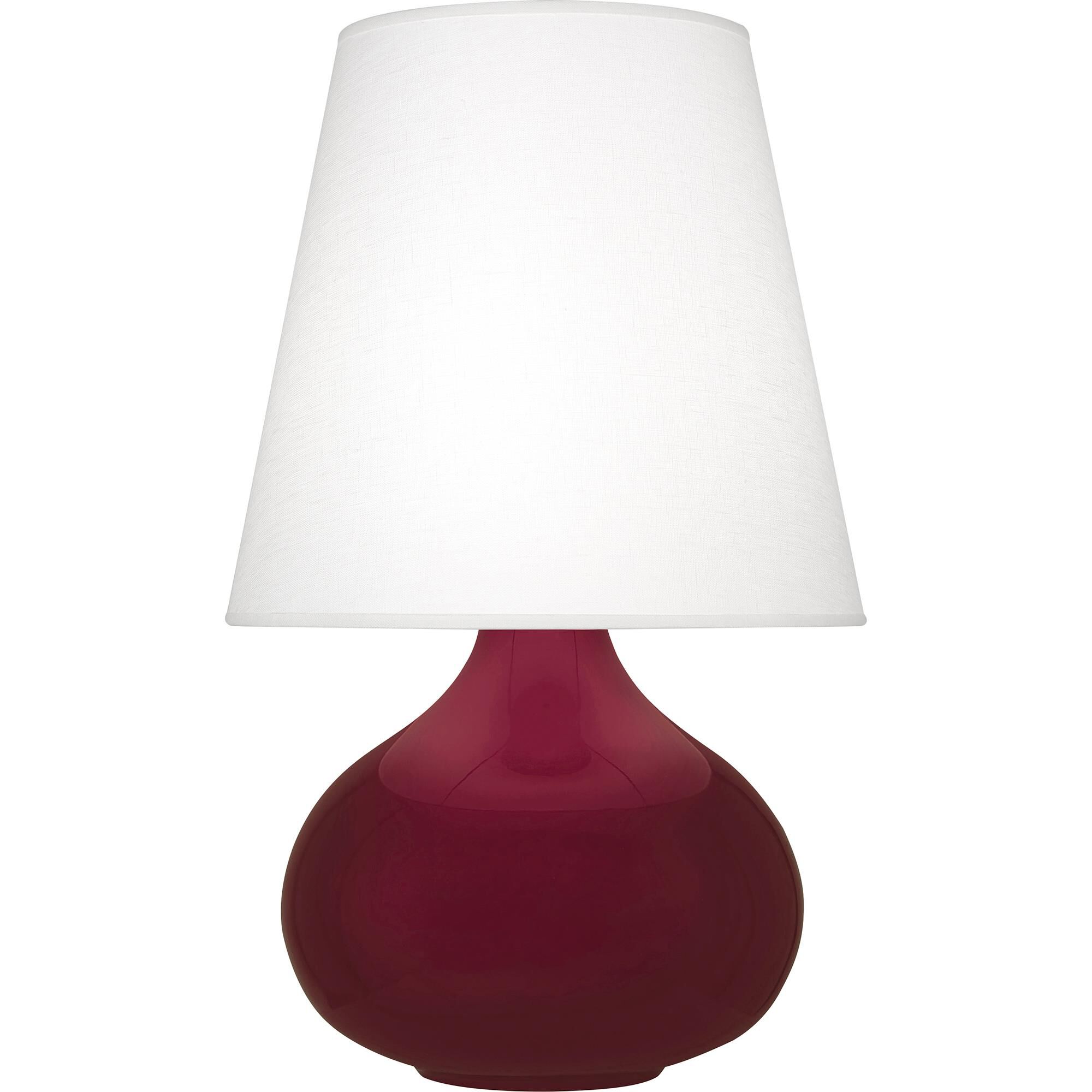 Shown in Sugar Plum Glazed finish and Oyster Linen shade