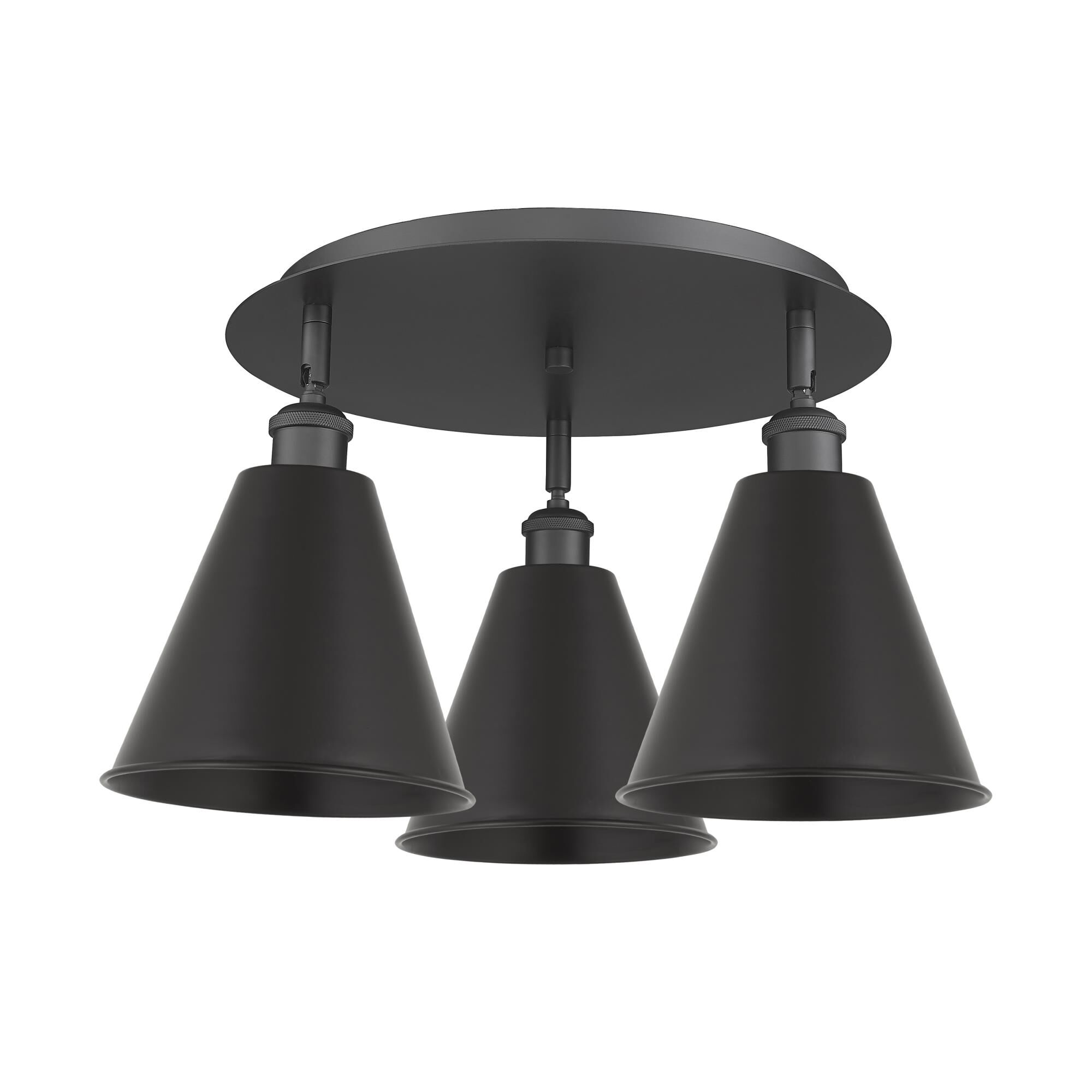 Shown in Matte Black finish and Matte Black shade