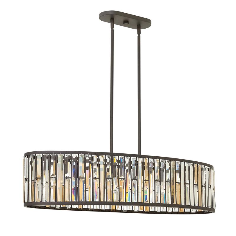 Gemma 45 Inch 6 Light Linear Suspension Light by Fredrick Ramond