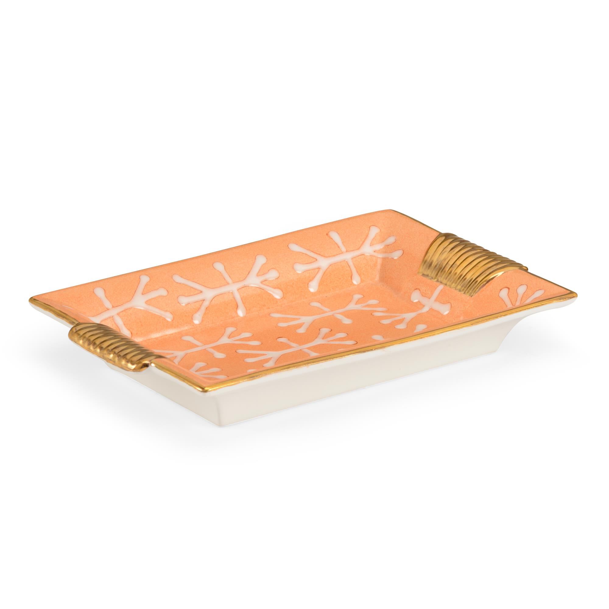 Shown in Peach Glaze - Gold Trim finish