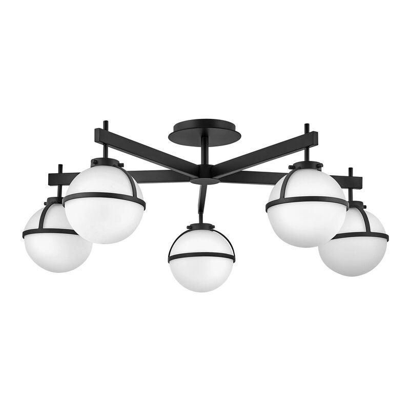 Hollis 32 Inch 5 Light Semi Flush Mount by Hinkley