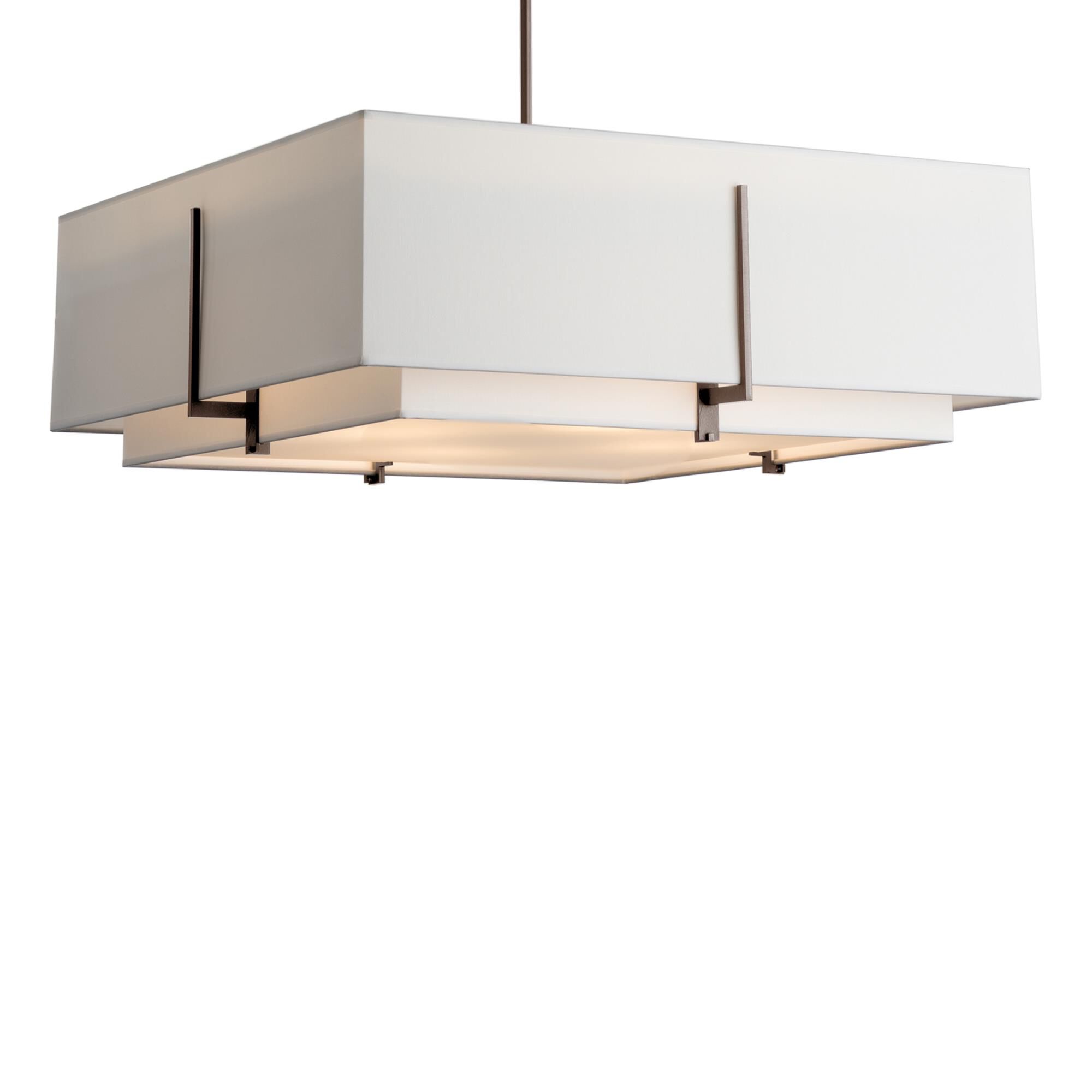 Shown in Bronze finish and Natural Anna Inner - Natural Anna Outer shade