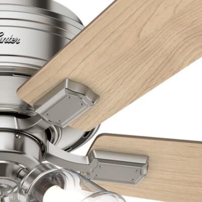 Shown in Brushed Nickel finish and Clear glass