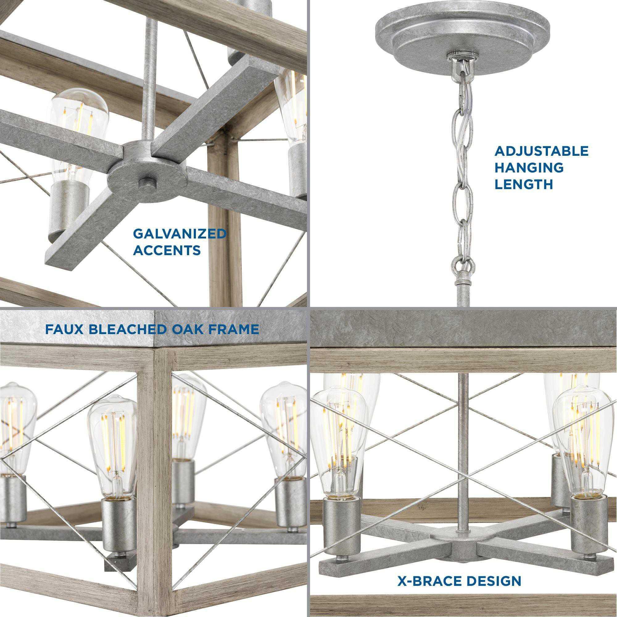 Shown in Galvanized Finish finish