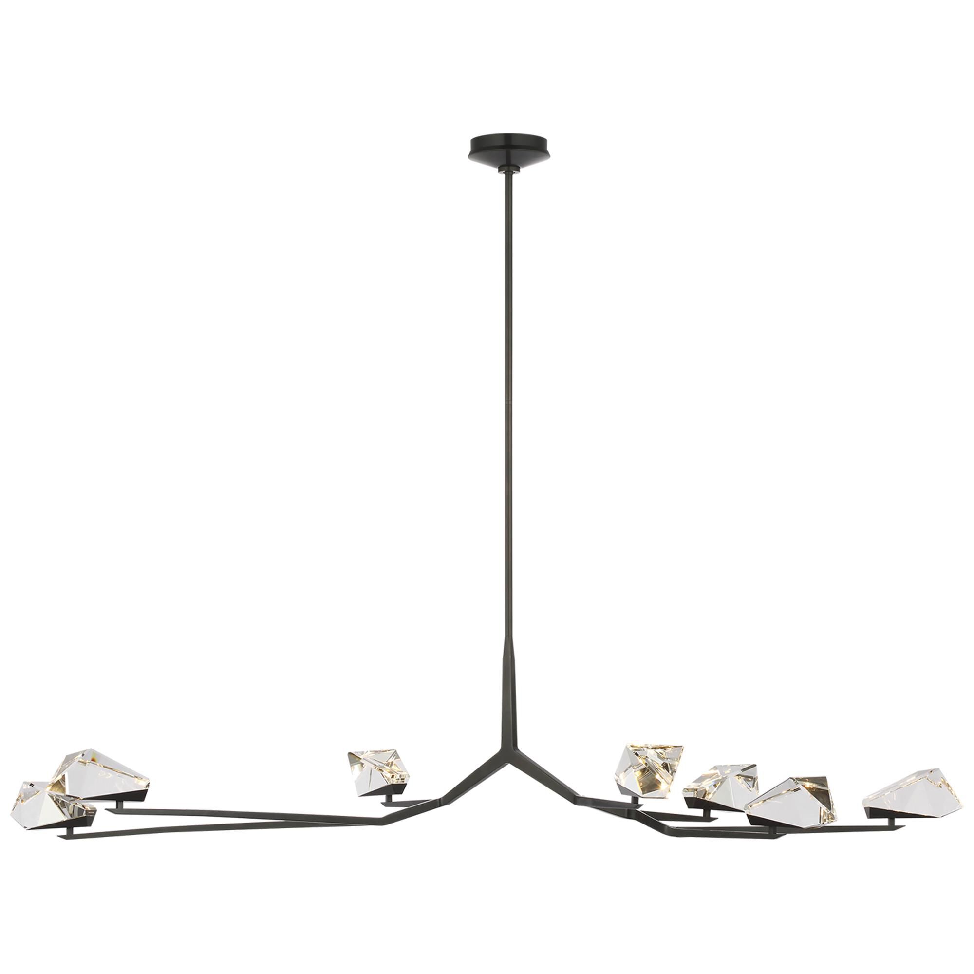 Shown in Bronze finish and Clear crystal