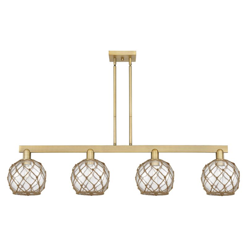 Bruno Marashlian Farmhouse Rope 51 Inch Linear Suspension Light by Innovations Lighting