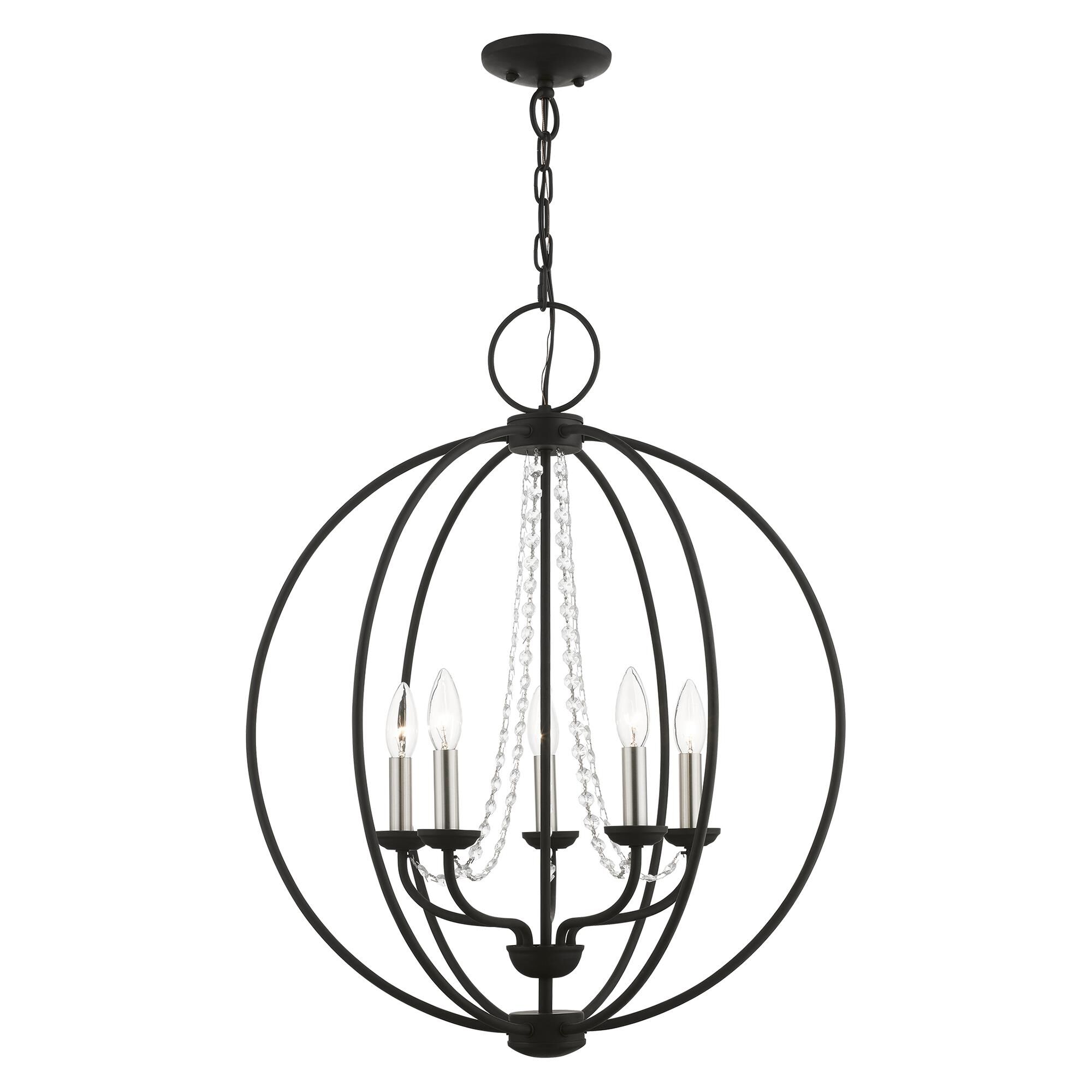 Arabella 23 Inch 5 Light Chandelier by Livex Lighting