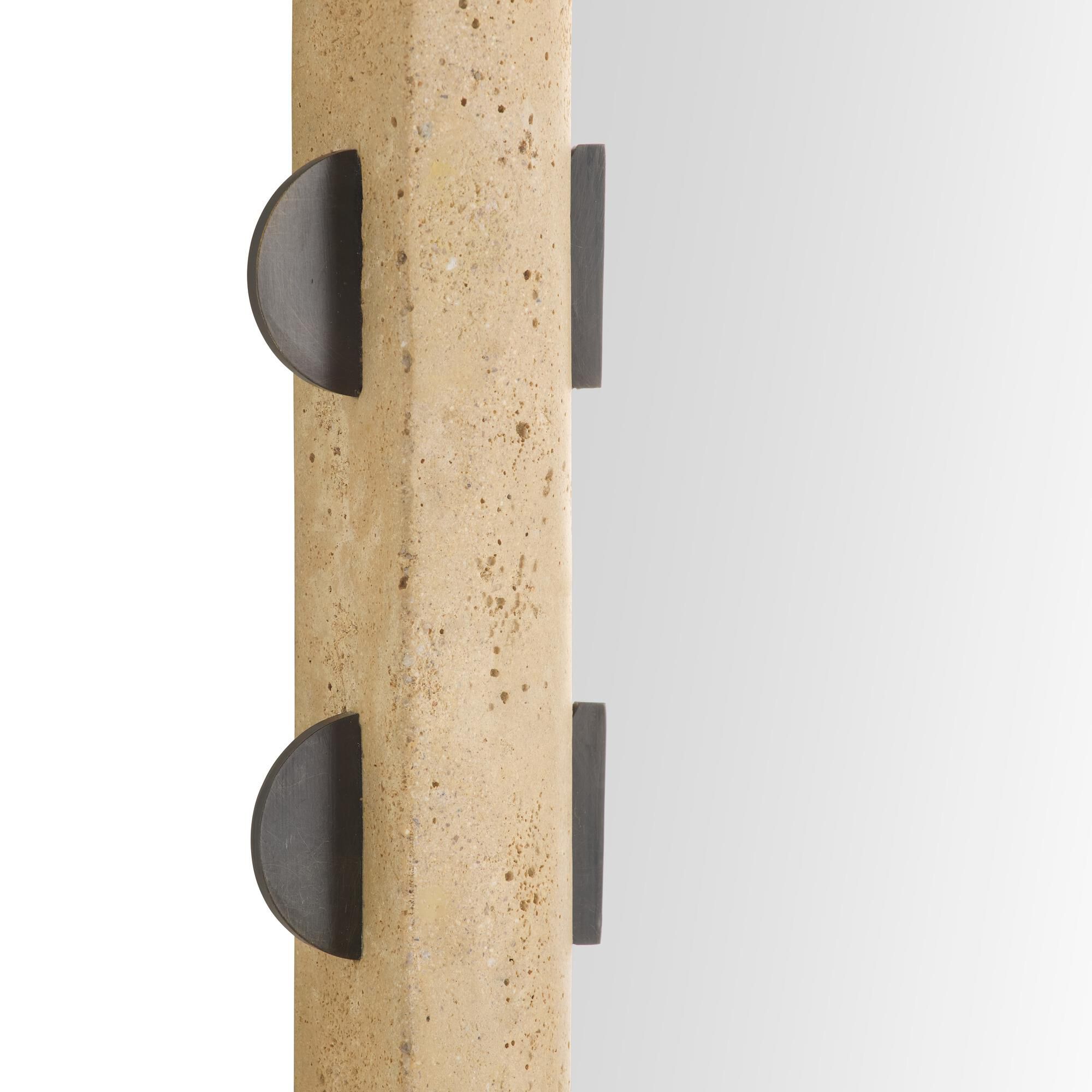 Shown in Faux Travertine finish and Plain accent