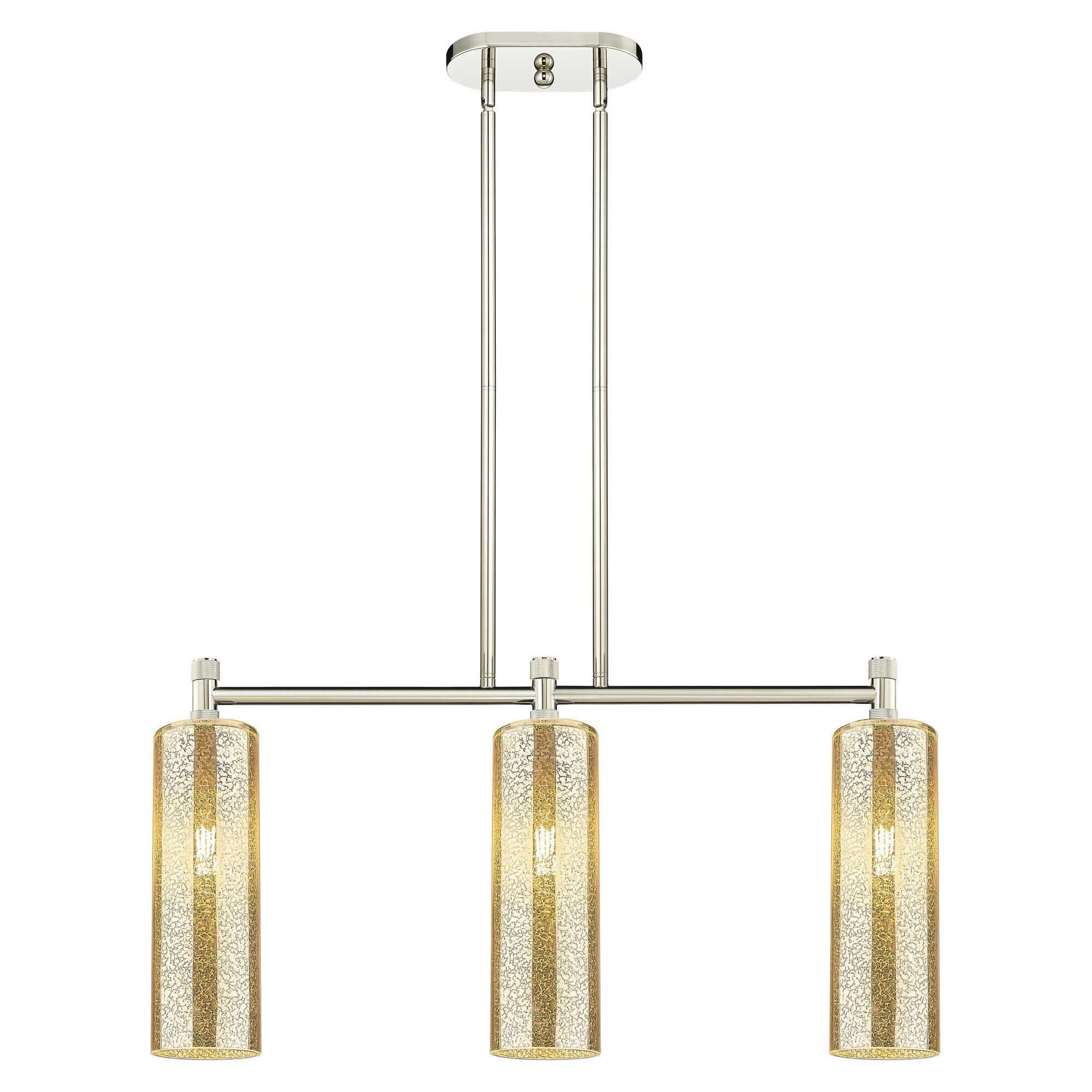 Shown in Polished Nickel finish and Mercury glass