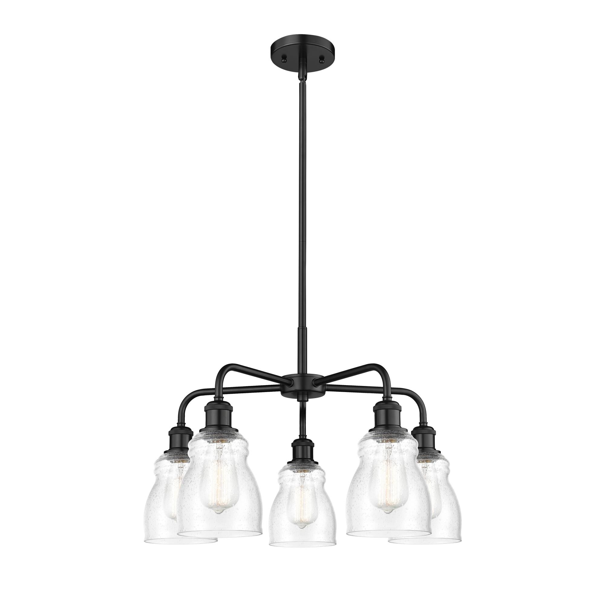 Shown in Matte Black finish and Seedy glass